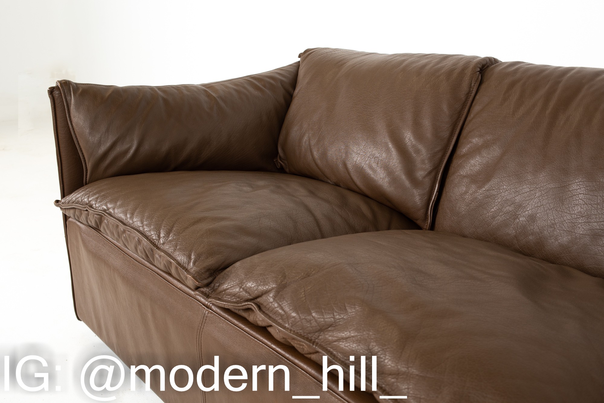 Niels Eilersen Mid Century Danish Leather Sofas - Matching Pair