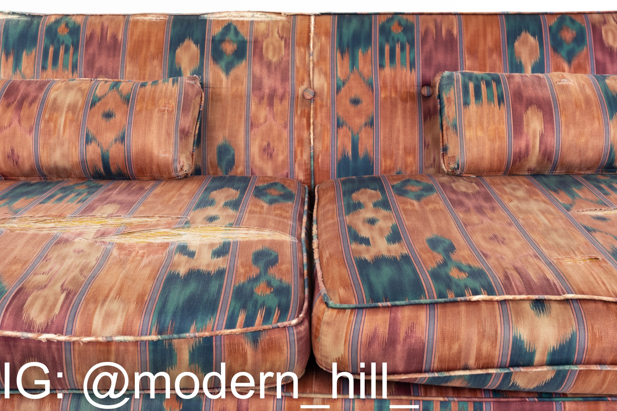 Jack Van Der Molen Mid Century Oak Sofa