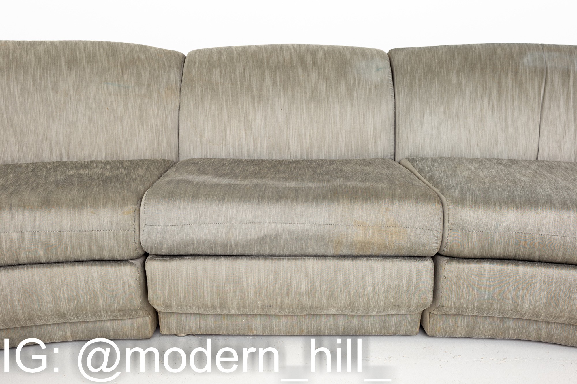 Thayer Coggin Mid Century Circular Sectional Sofa