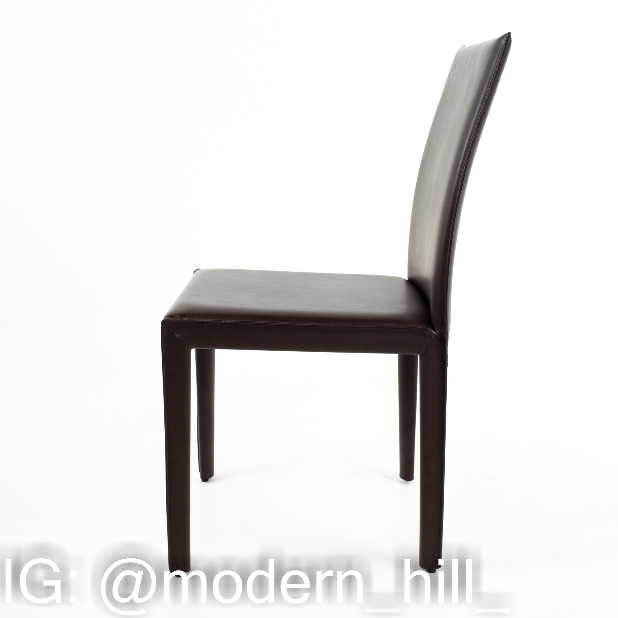 Maria Lee Leather Dining Chairs - Set of 10