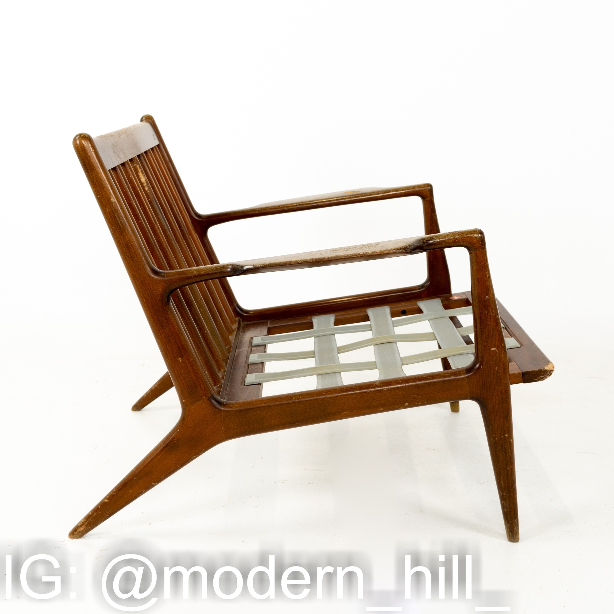 Kofod Larsen for Selig Mid Century Danish Lounge Chairs - Pair
