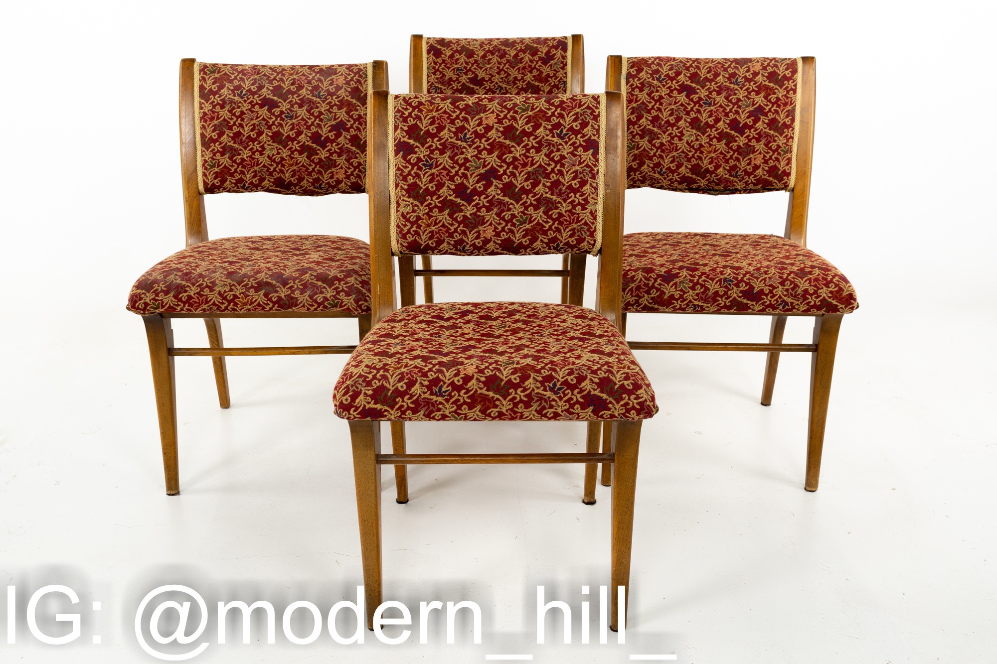 John Van Koert for Drexel Profile Mid Century Dining Chairs - Set of 4