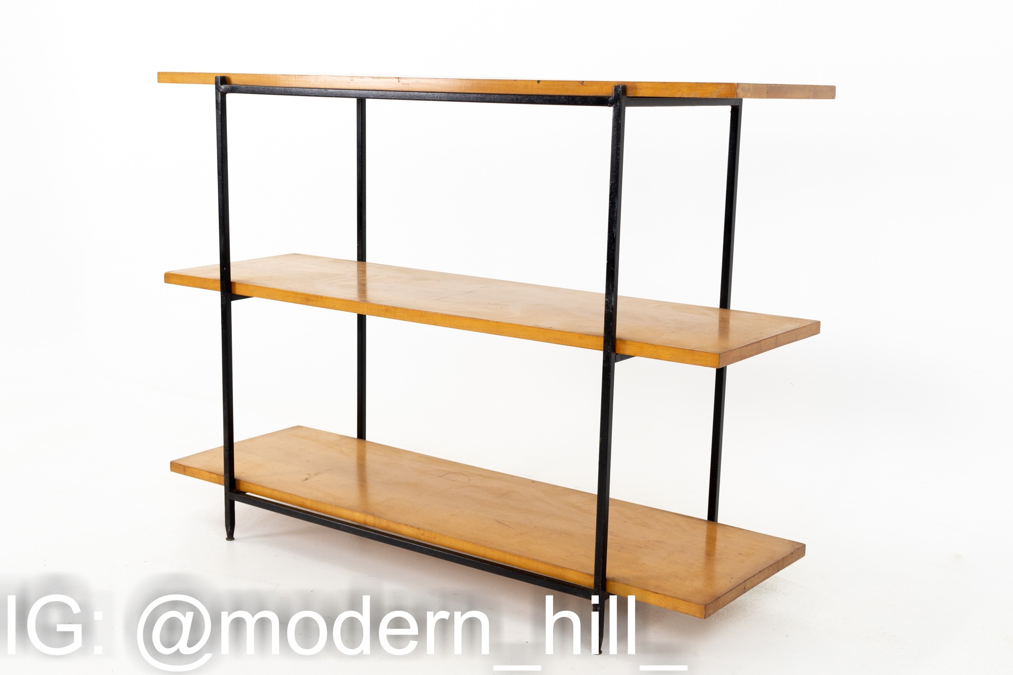 Milo Baughman for Murray Furniture Mid Century Book Shelf Console Table