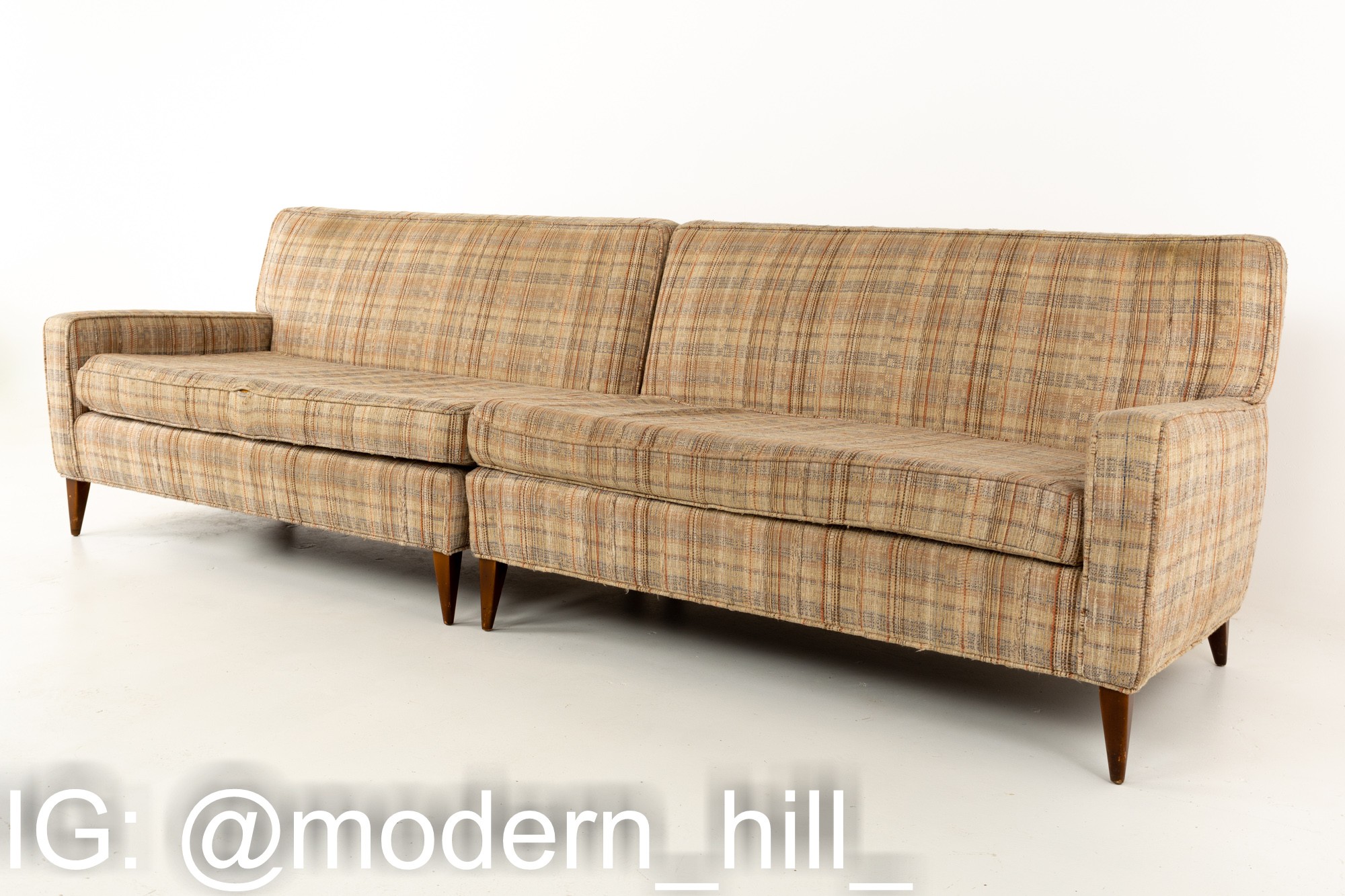 Paul Mccobb Planner Group Mid Century 2 Piece 4 Seater Sectional Sofa