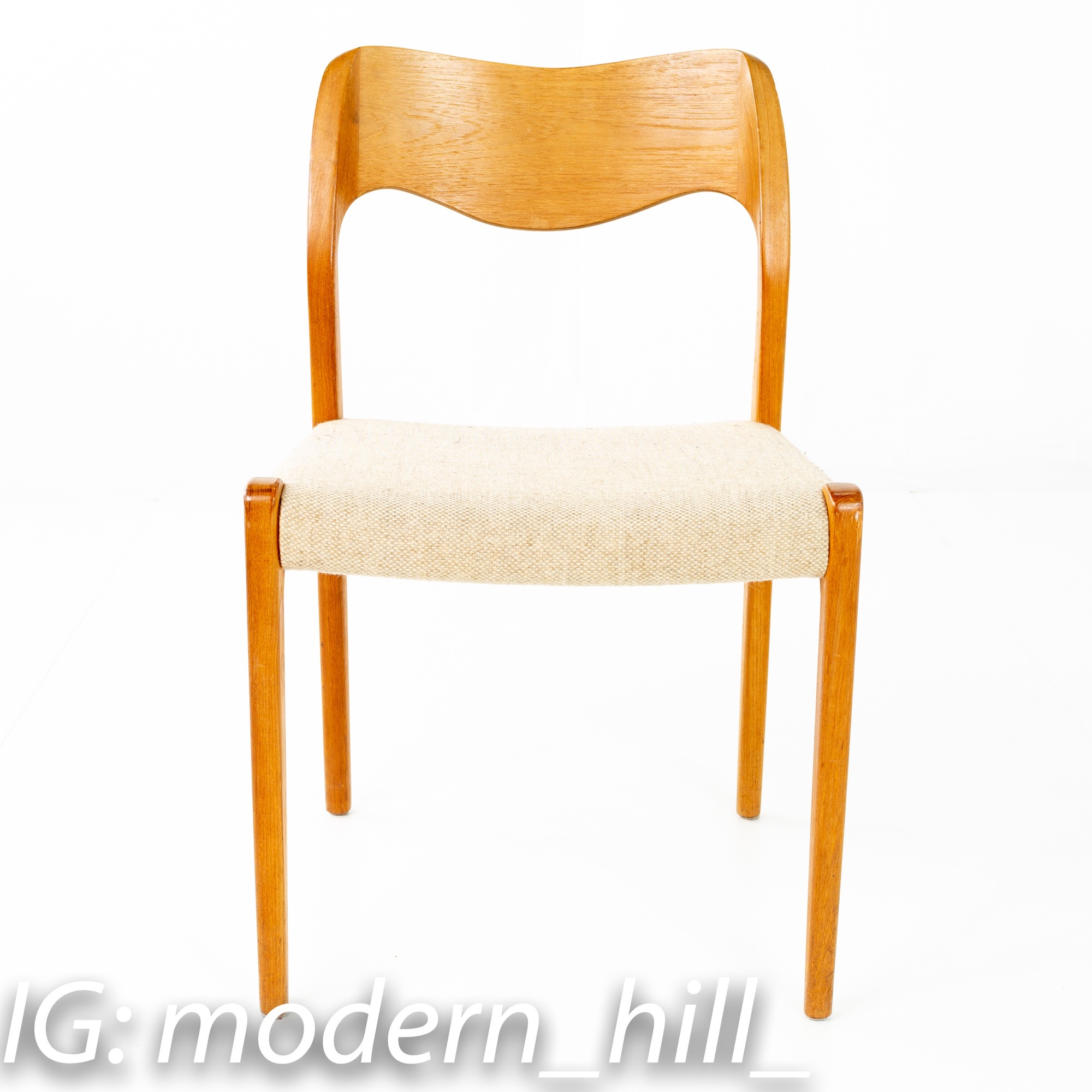 Niels Otto Moller for J L Mollers No. 71 Mid Century Teak Dining Chairs - Set of 6