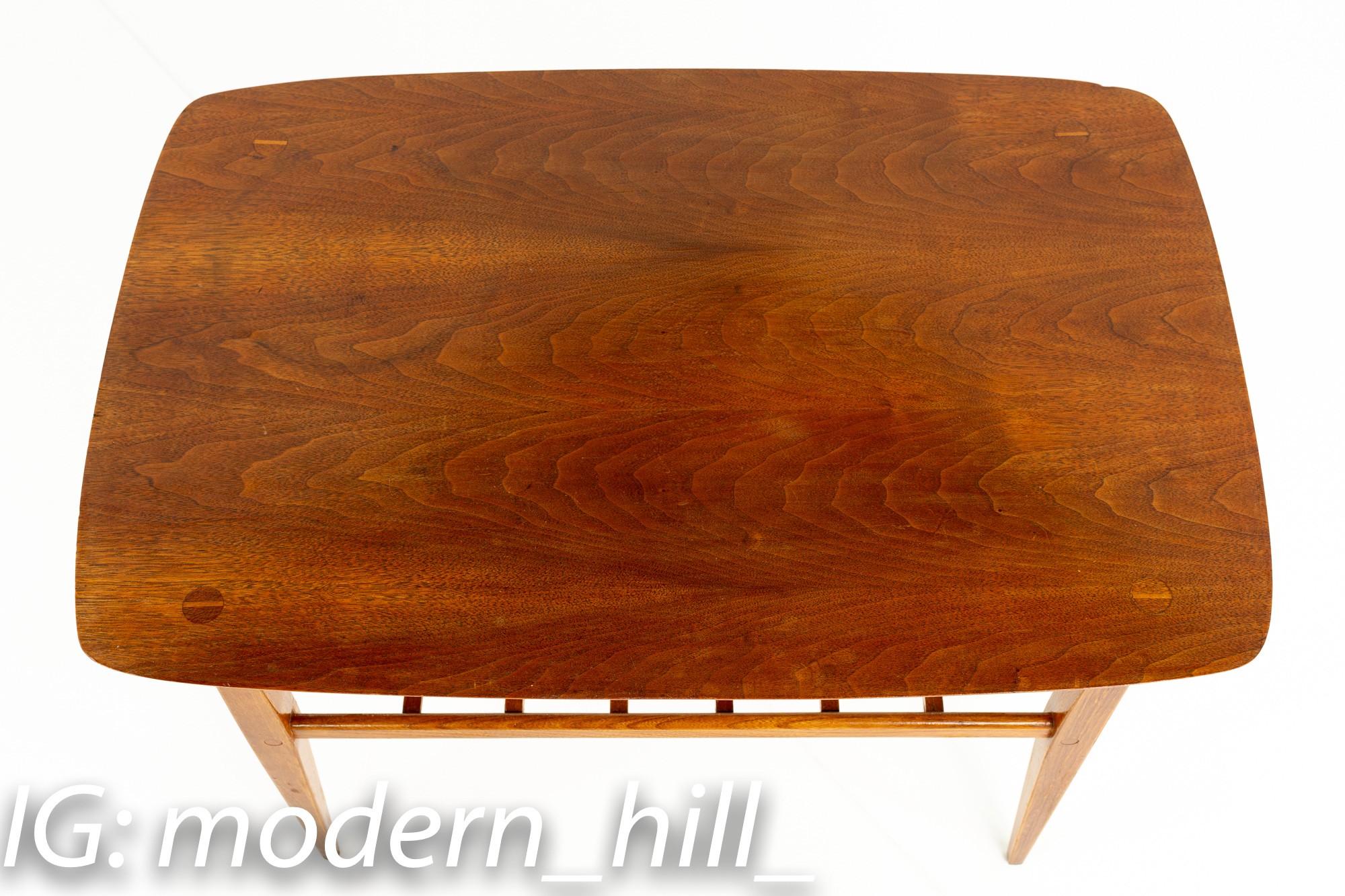 Lane Accent 991-05 Mid Century Walnut Side End Table - a Pair