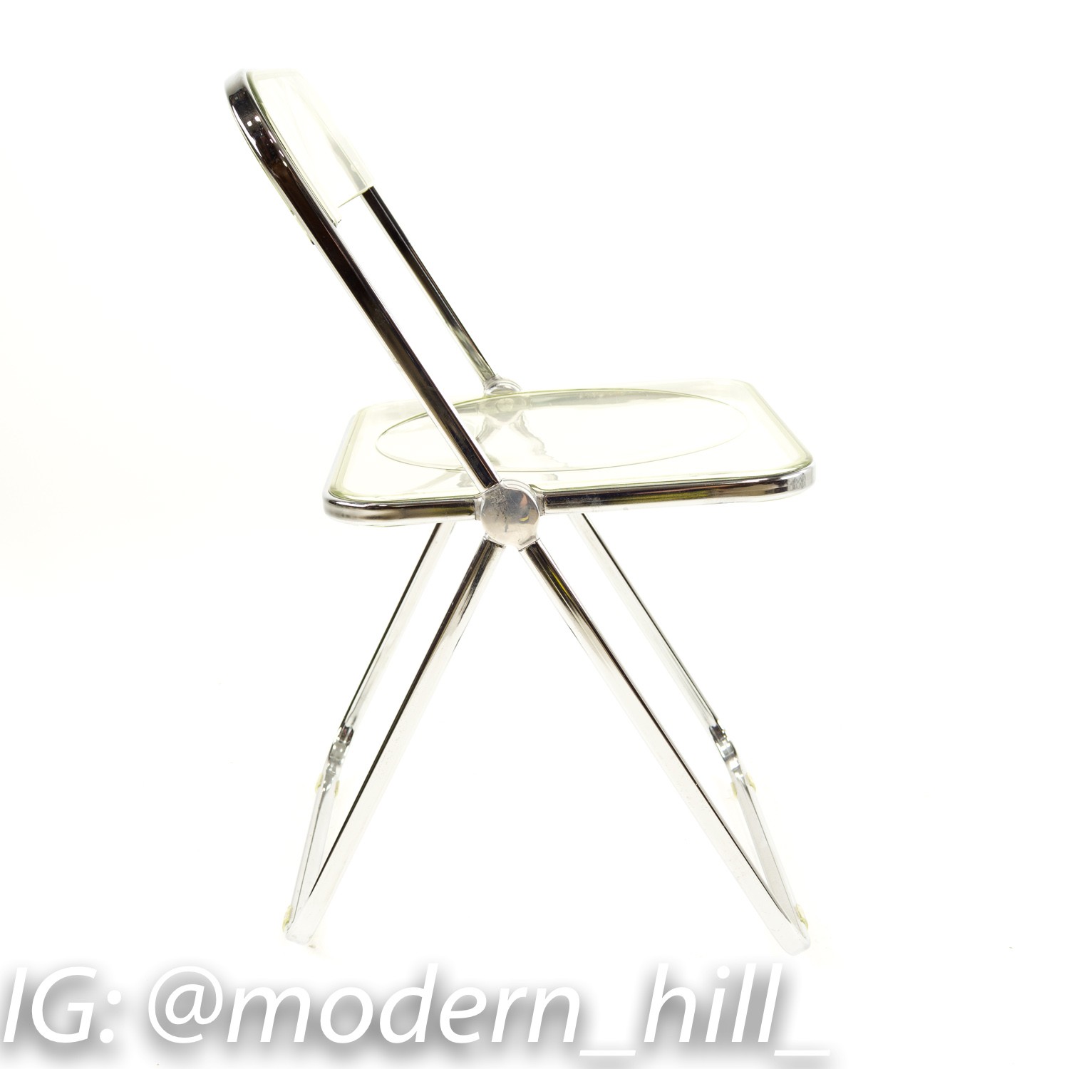 Anonima Castelli Italian Lucite Folding Chairs - Set of 6