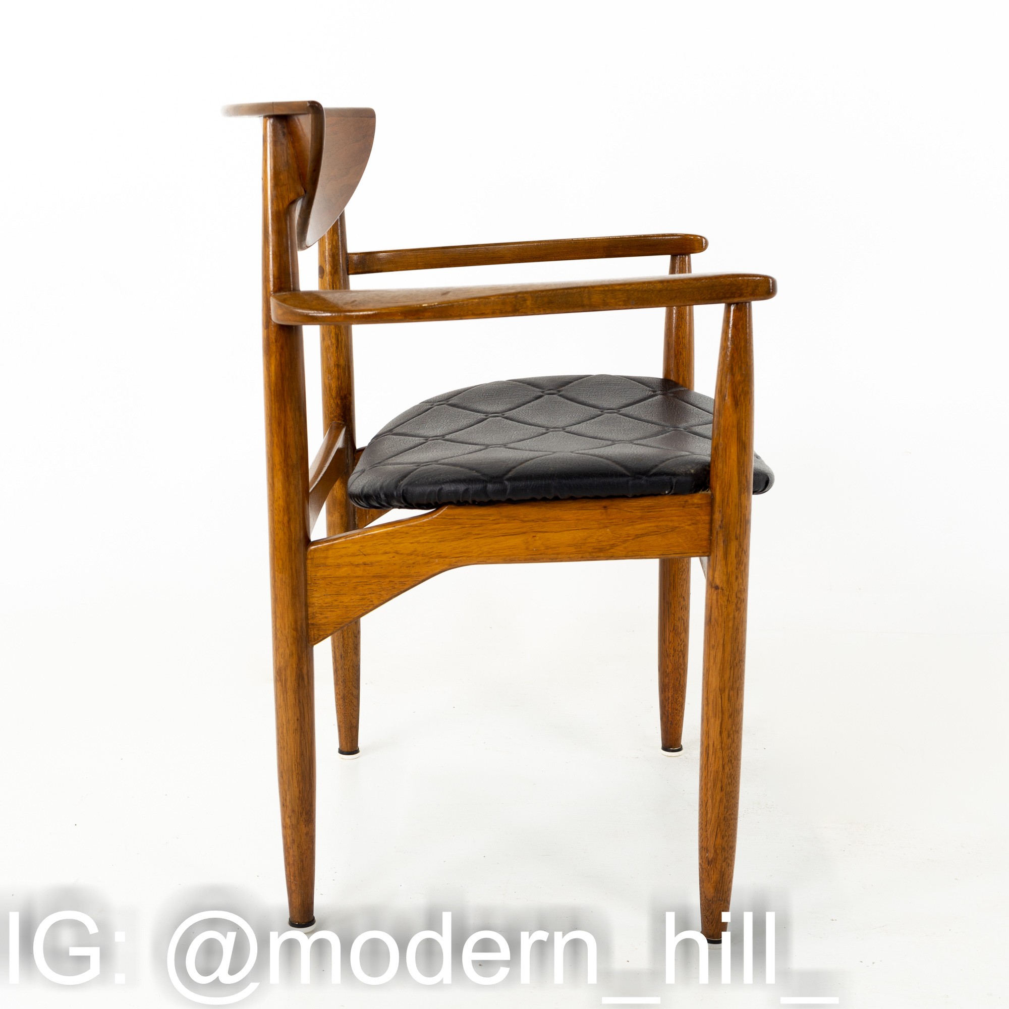 Vintage Lane Perception Mid Century Modern Walnut Dining Side Chair
