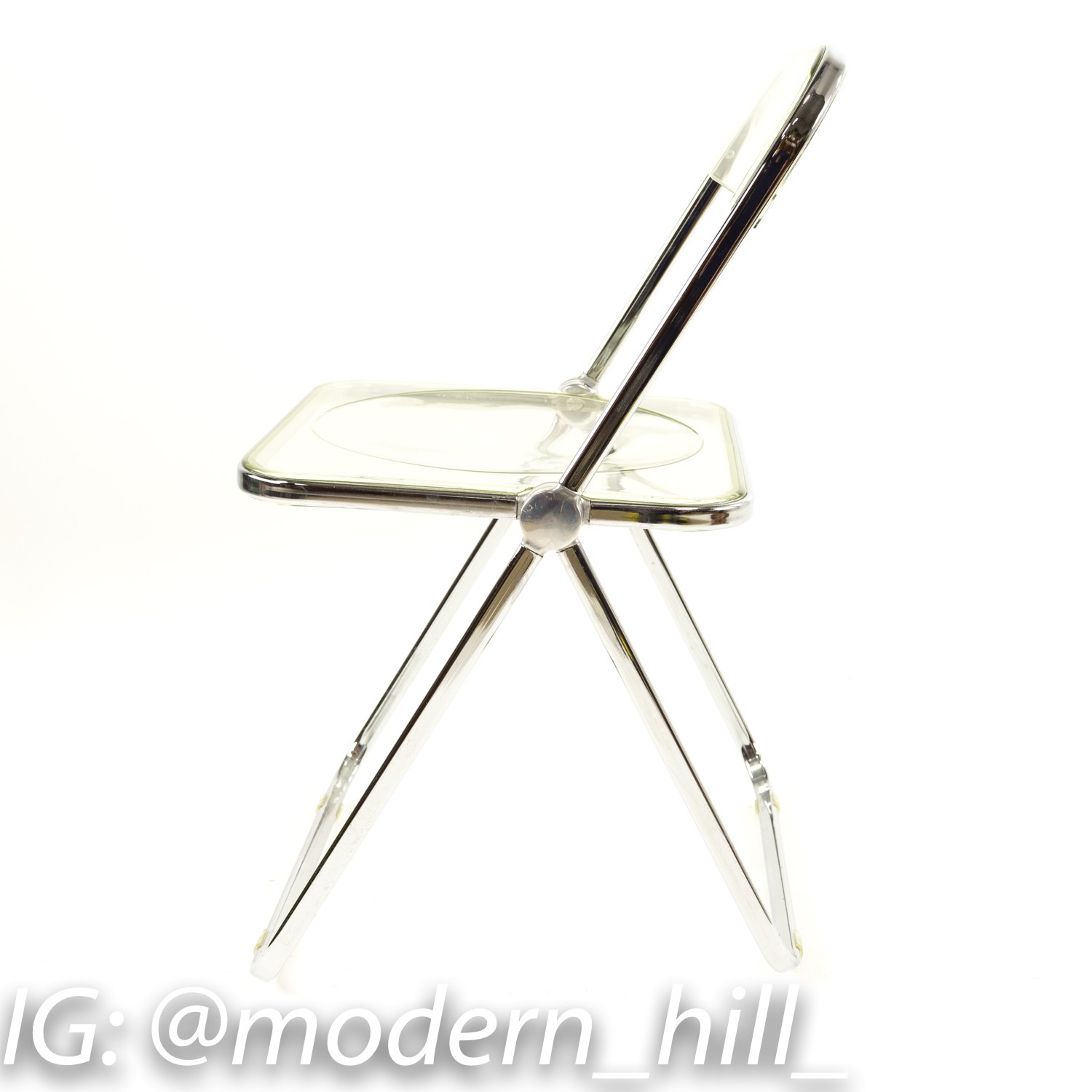 Anonima Castelli Italian Lucite Folding Chairs - Set of 6