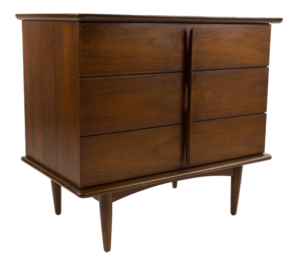 United Furniture 3 Drawer Small Chest Mid Century Modern Furniture