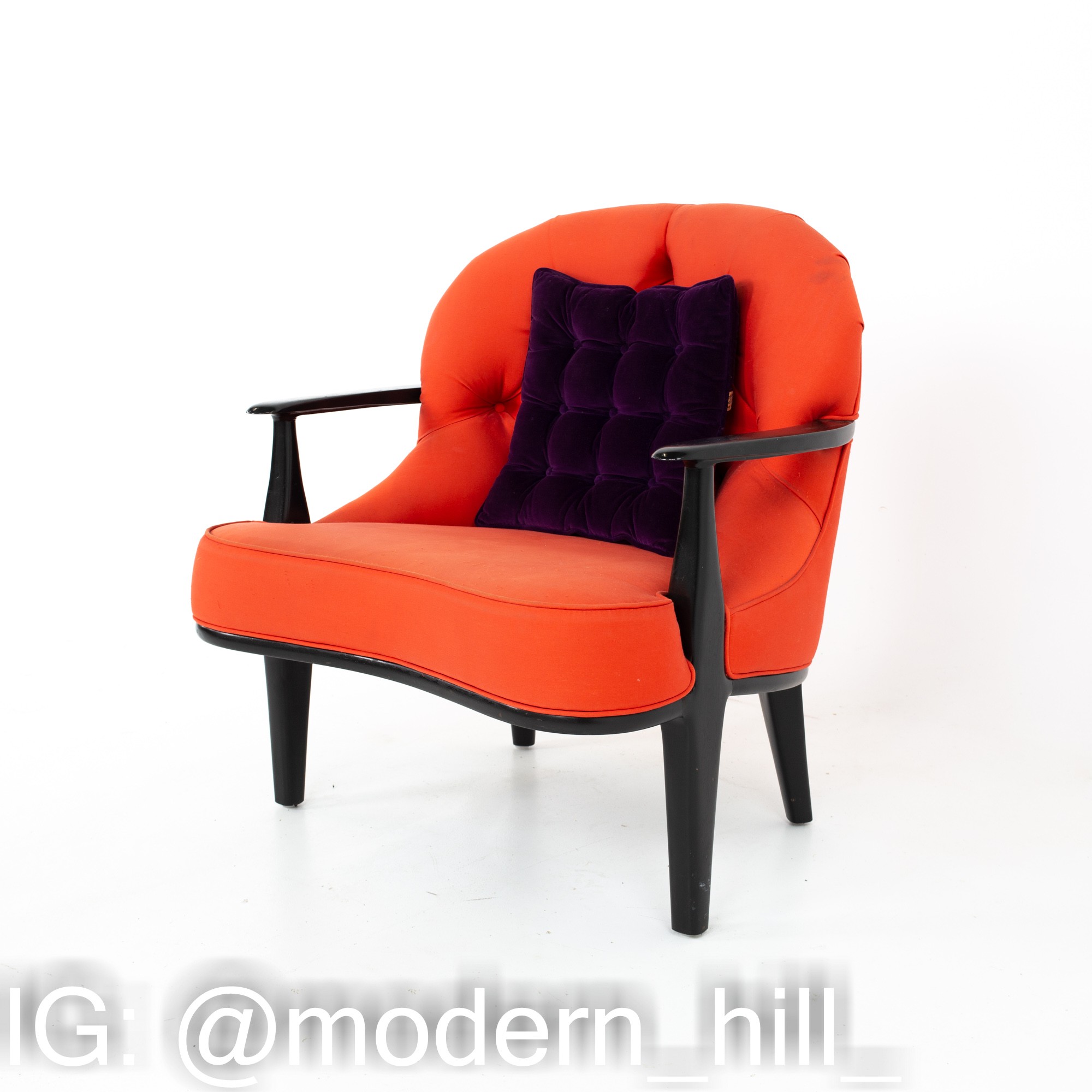 Edward Wormley for Dunbar Janus Style Mid Century Lounge Chair