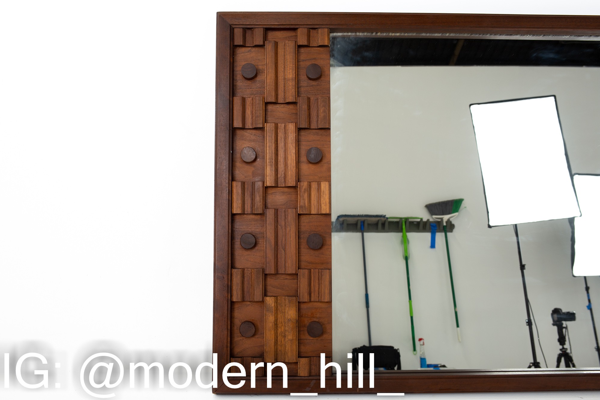 Images | Mid Century Modern Furniture - Mid Century Furniture Chicago Paul Evans Style Mid Century Canadian Brutalist Walnut Full Length Mirror