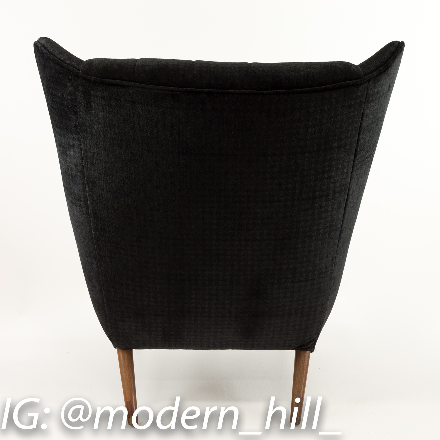 Vintage Danish Papa Bear Chair and Ottoman Hans Wegner Design