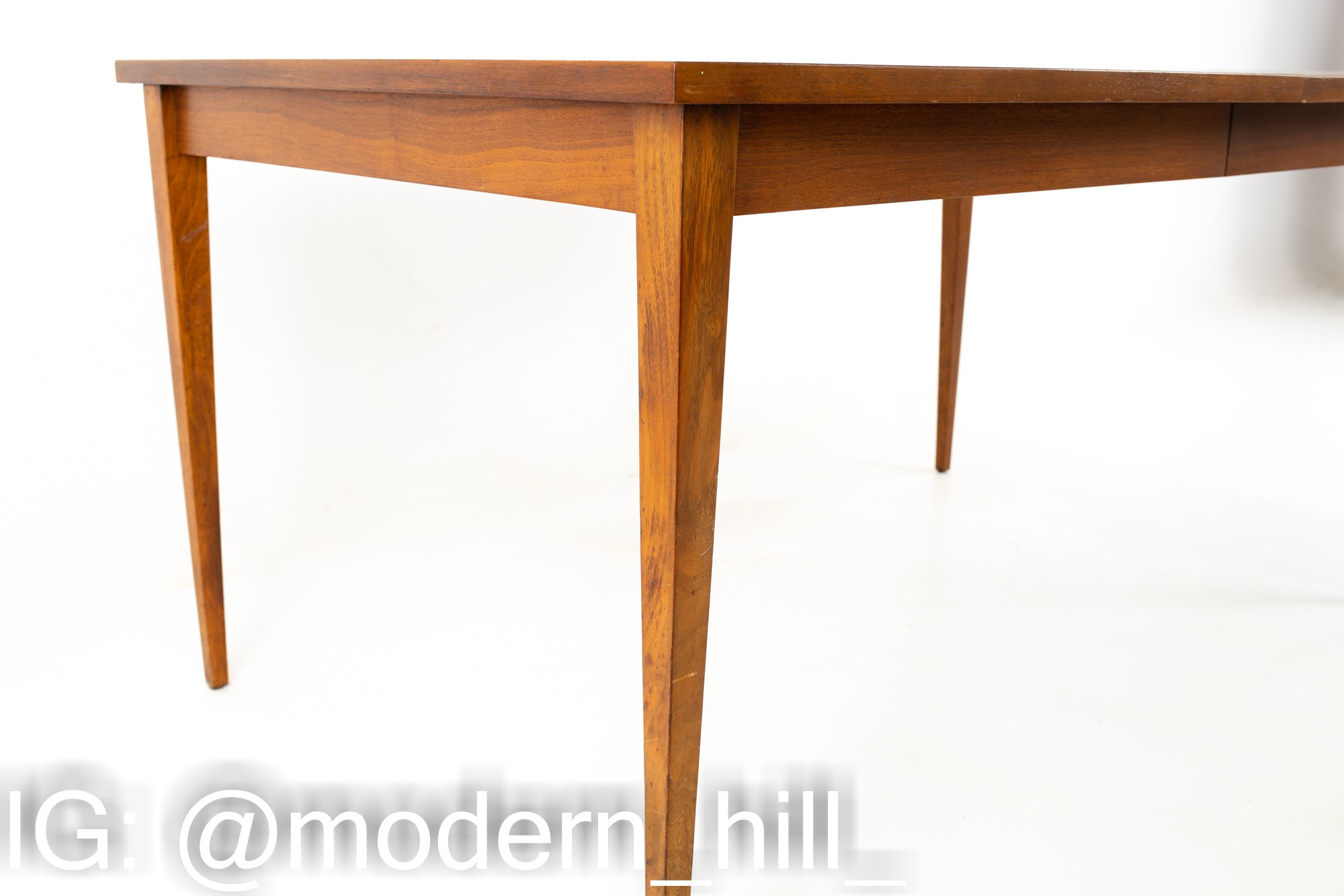 American of Martinsville Mid Century Walnut 10 Person Dining Table