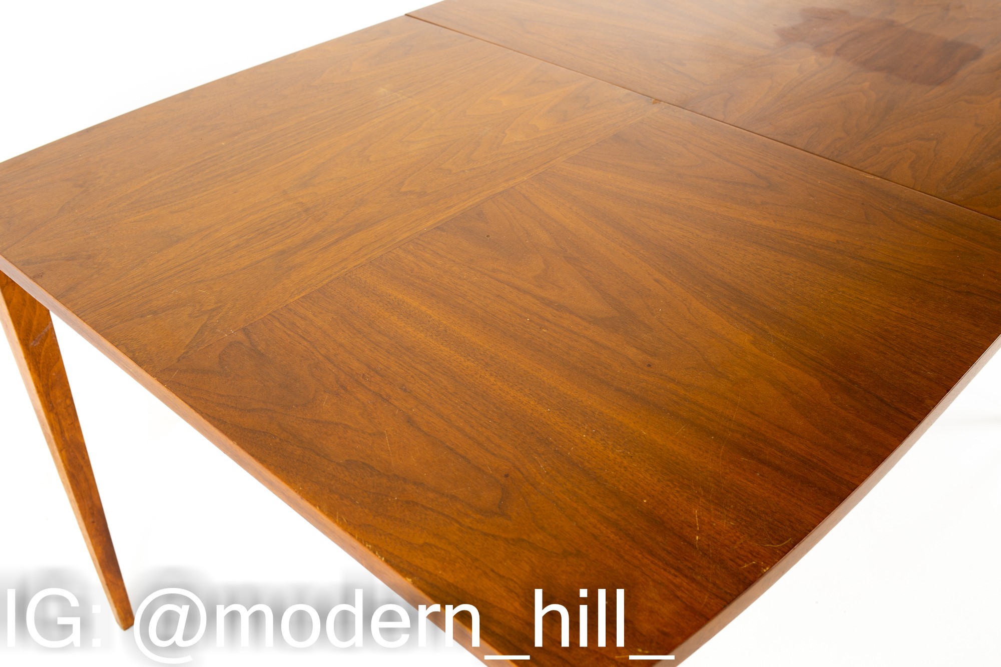 American of Martinsville Mid Century Walnut 10 Person Dining Table