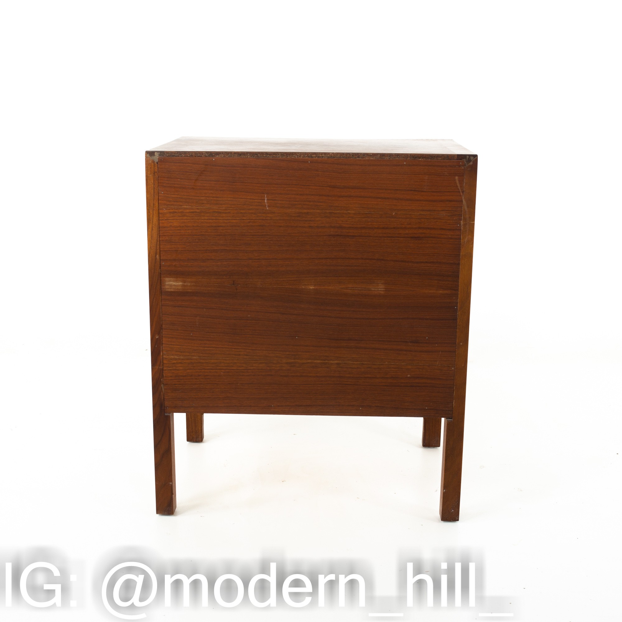 Mount Airy Janus Mid Century Walnut Nightstands - Pair