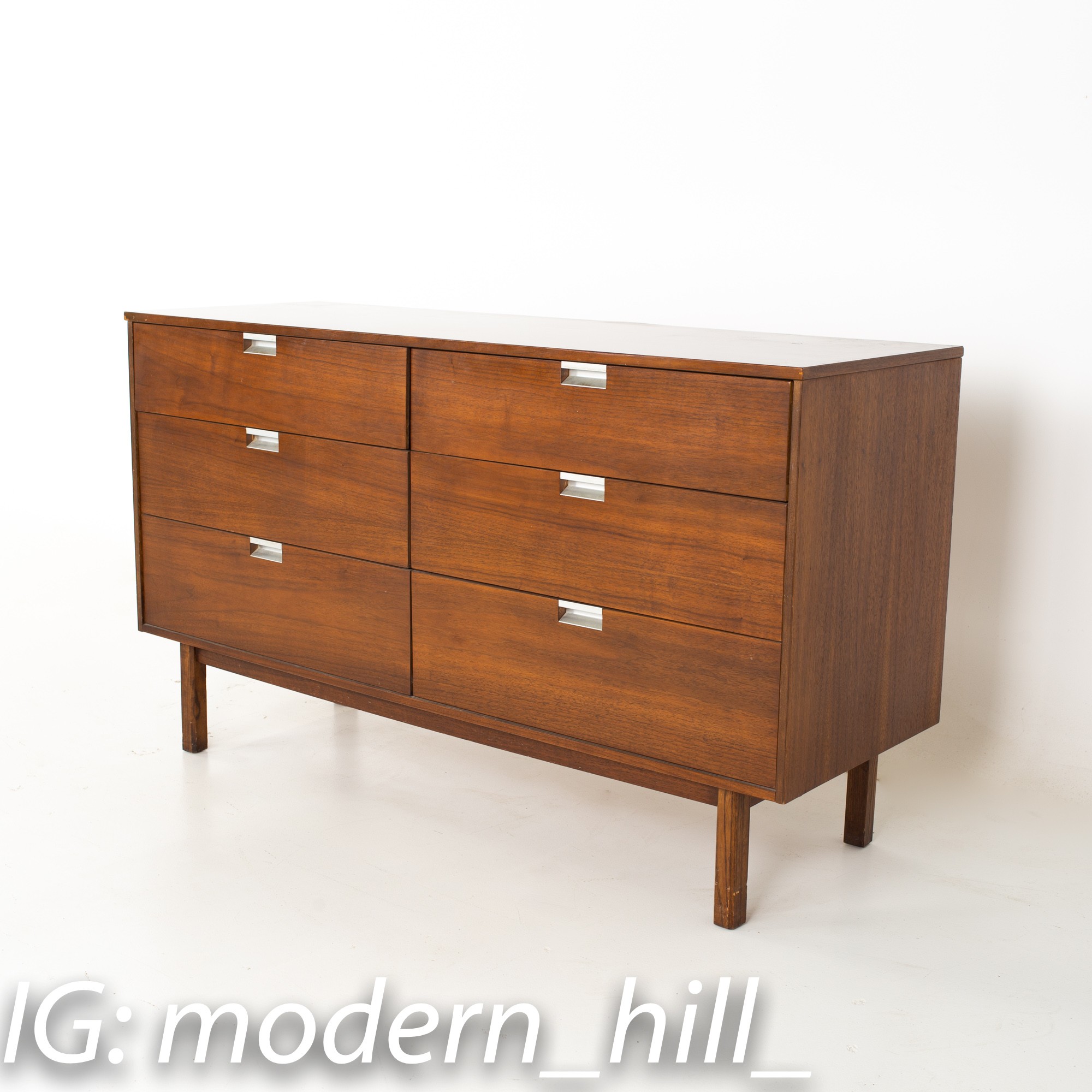 ◇Bassett Furniture　アメリカ製　ヴィンテージ　|　ローチェスト George Nelson Style Bassett Furniture Mid Century Walnut