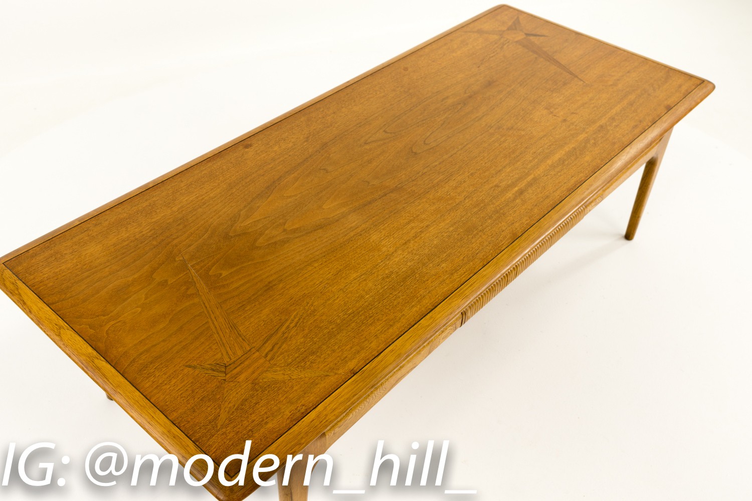 Lane Mid Century Coffee Table with Inlays
