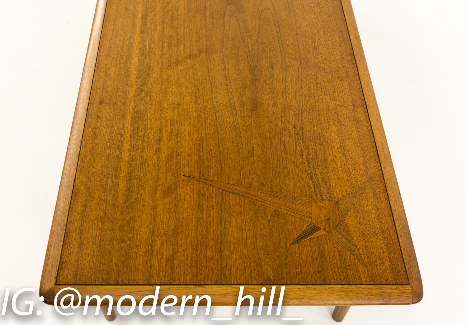 Lane Mid Century Coffee Table with Inlays