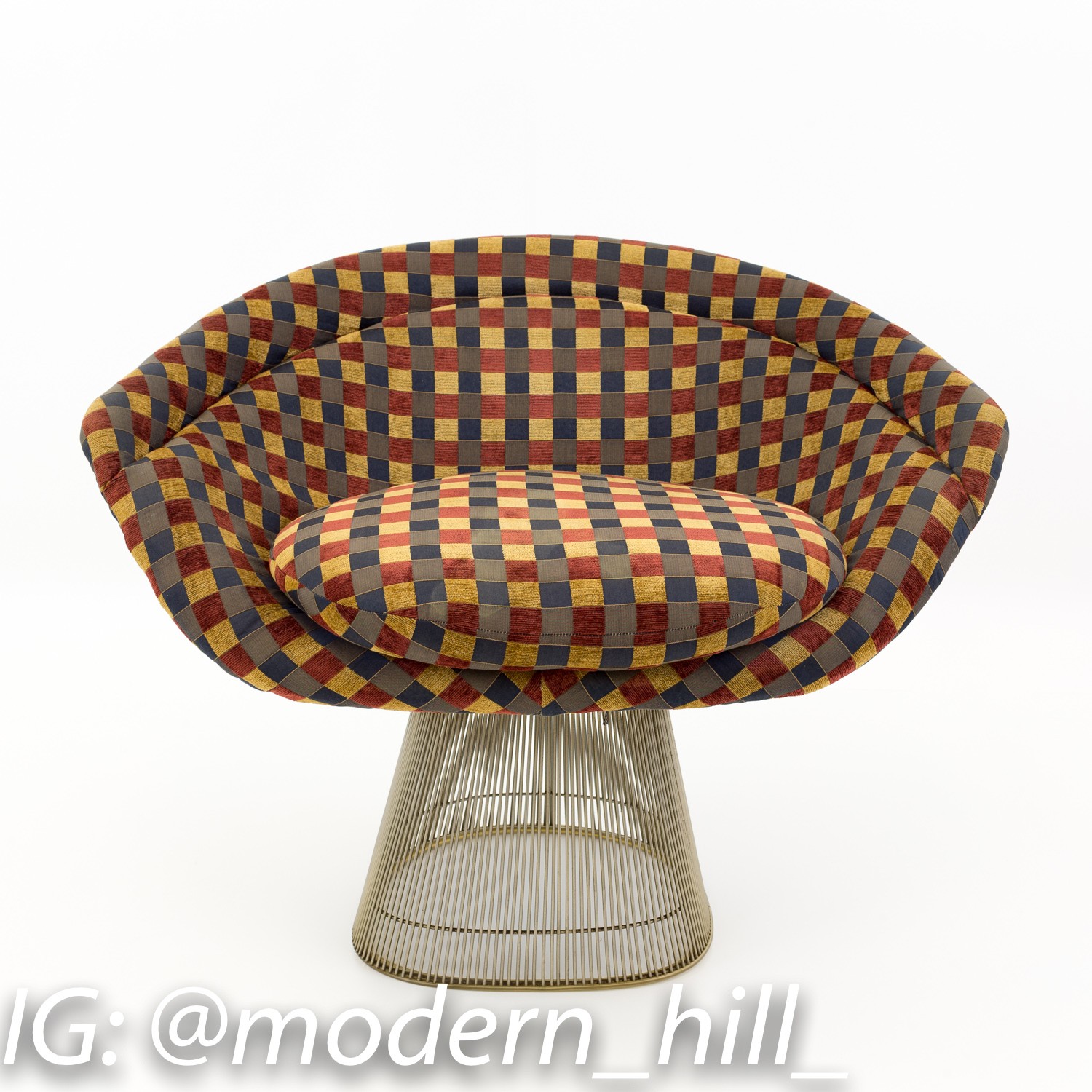 Warren Platner Mid Century Modern Lounge Chairs - Pair