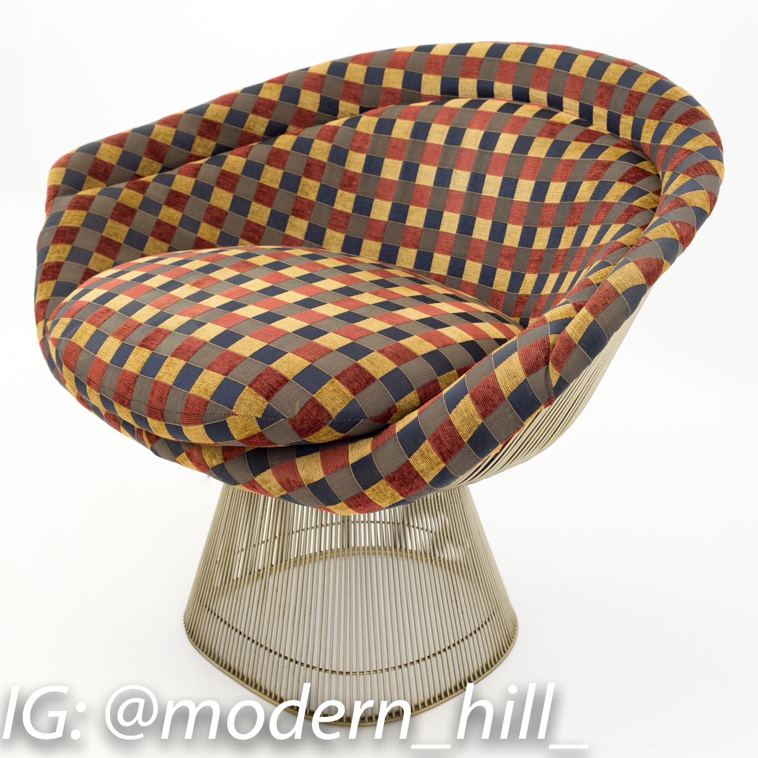 Warren Platner Mid Century Modern Lounge Chairs - Pair