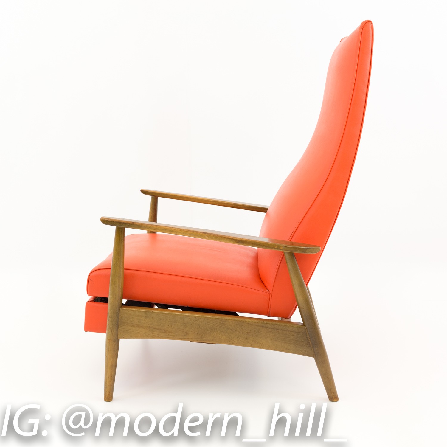 Milo Baughman Mid Century Modern Reclining Lounge Chair
