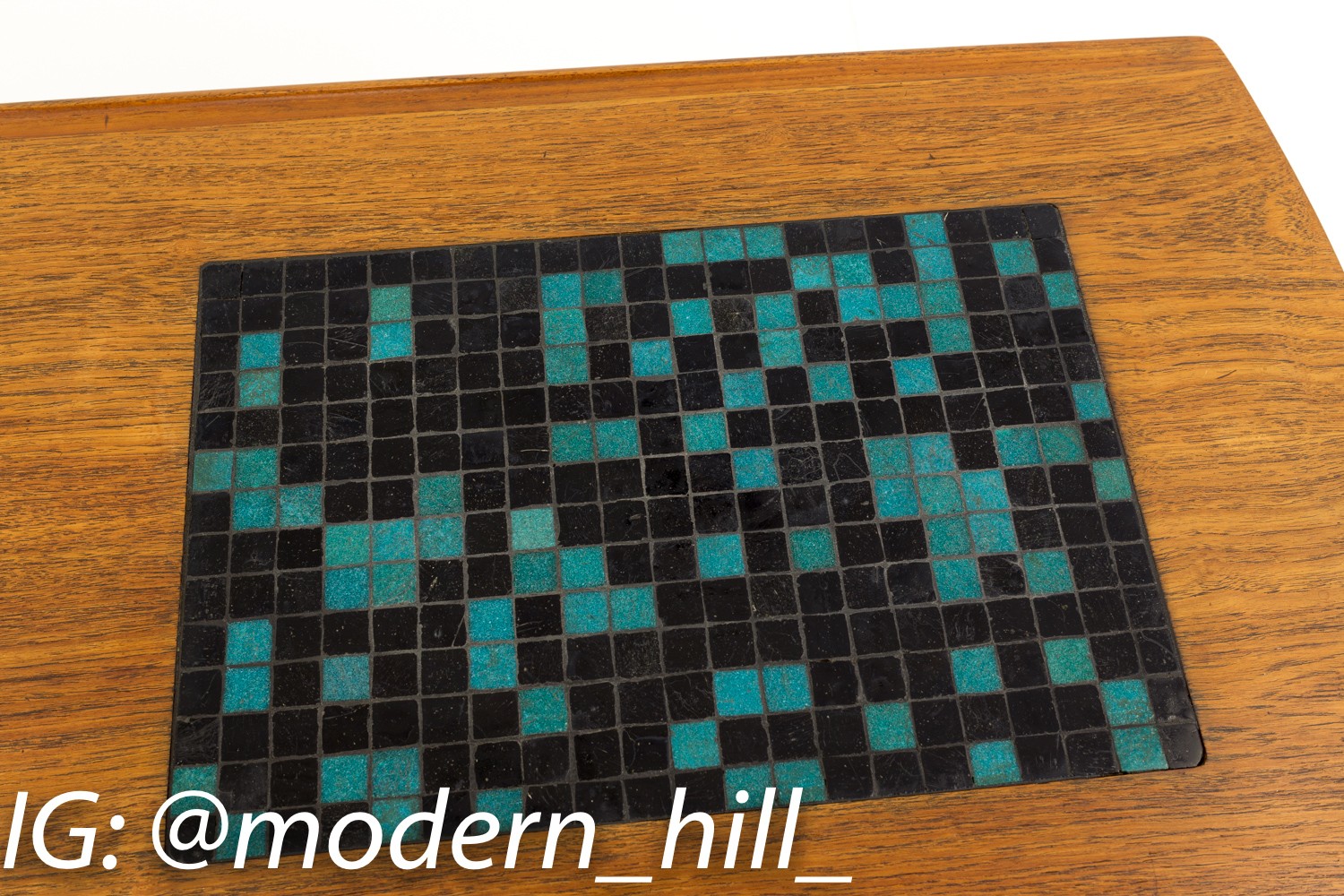 Arne Hovmand Olsen for Mogens Kold Mid-century Modern Danish Teak Coffee Table with Mosaic