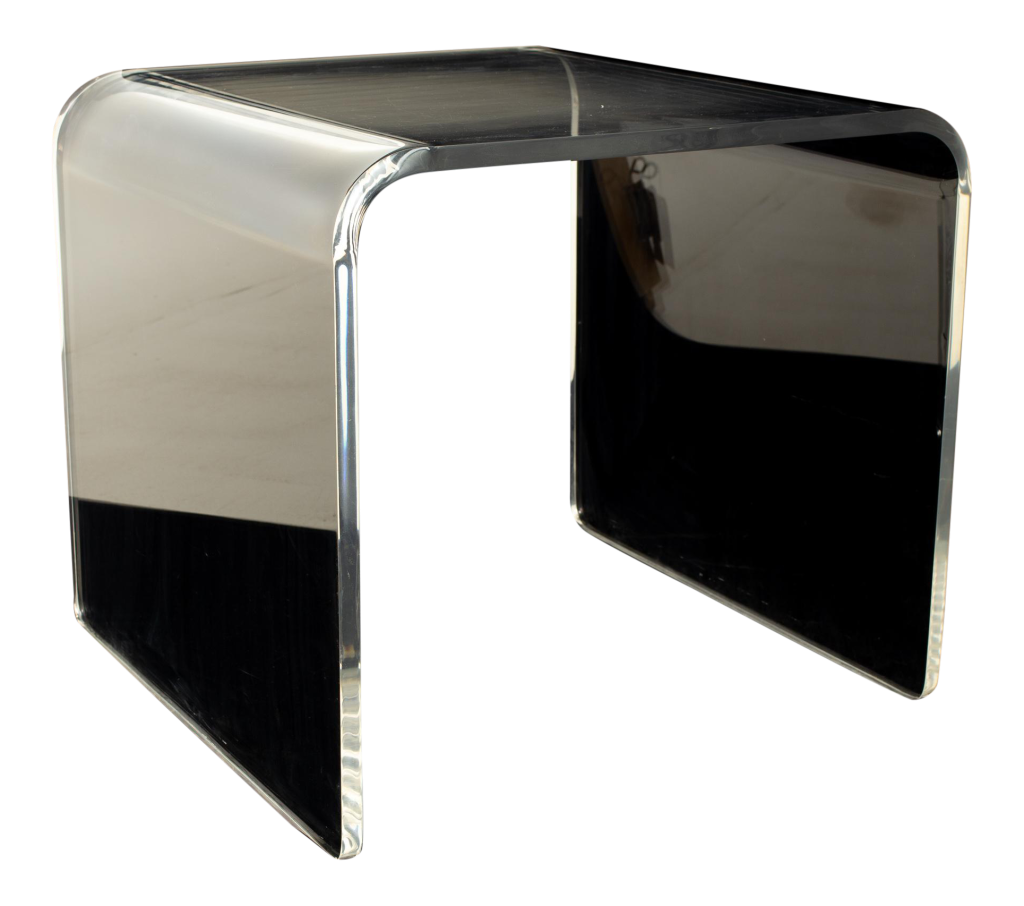 Mid Century Lucite Waterfall Side End Table Mid Century Modern