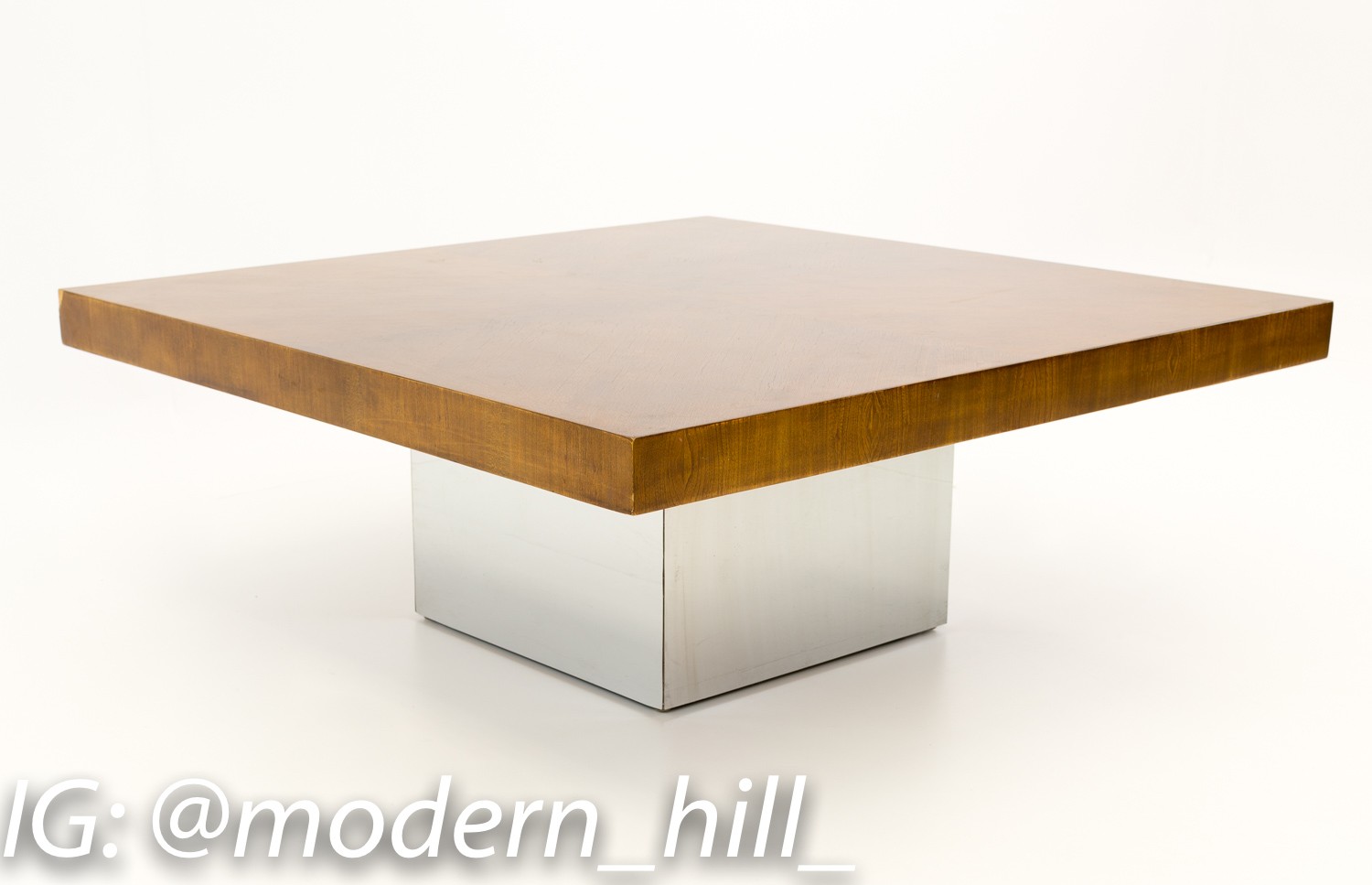 Milo Baughman Style Mid Century Modern Coffee Table