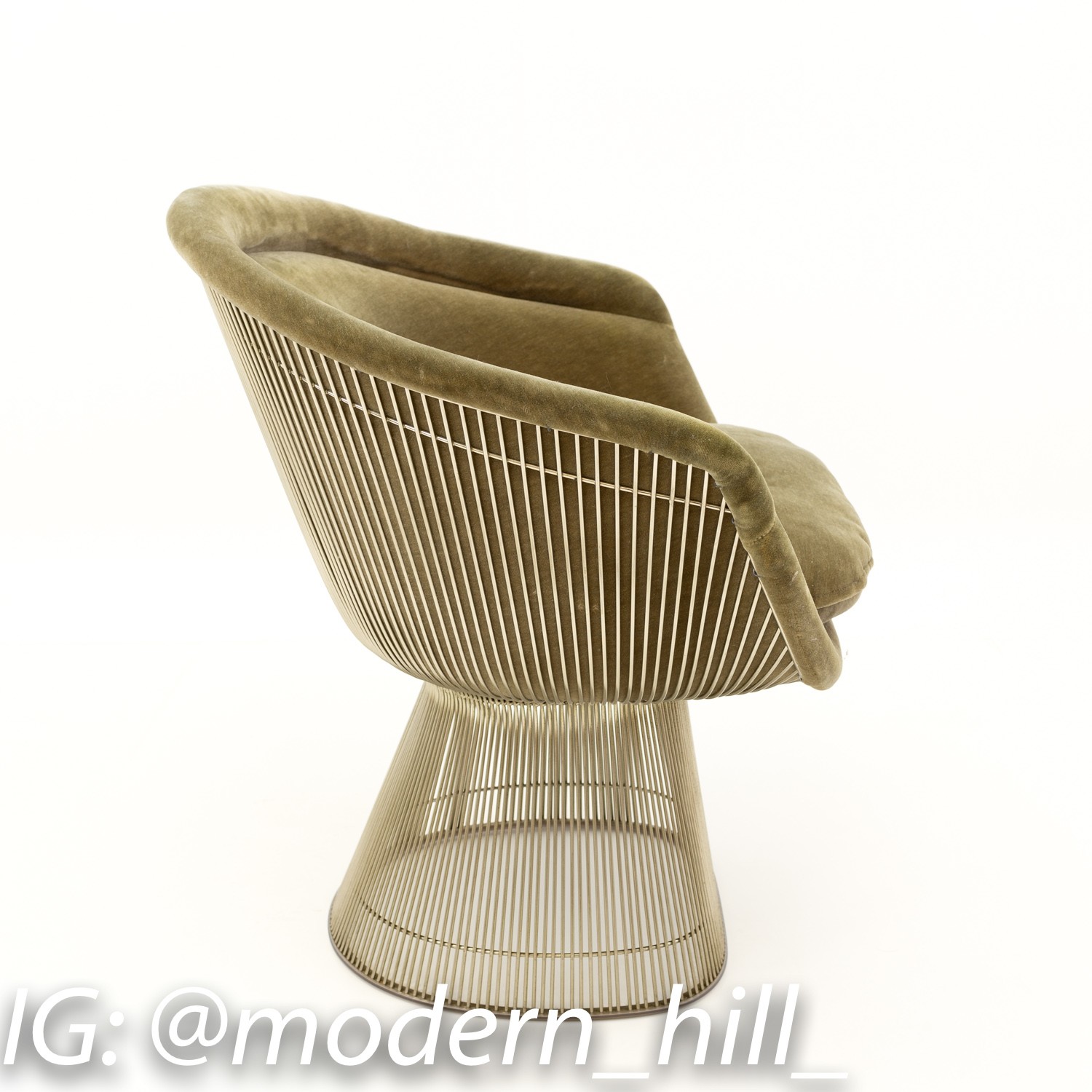 Warren Platner Mid Century Modern Lounge Chairs - Matching Pair