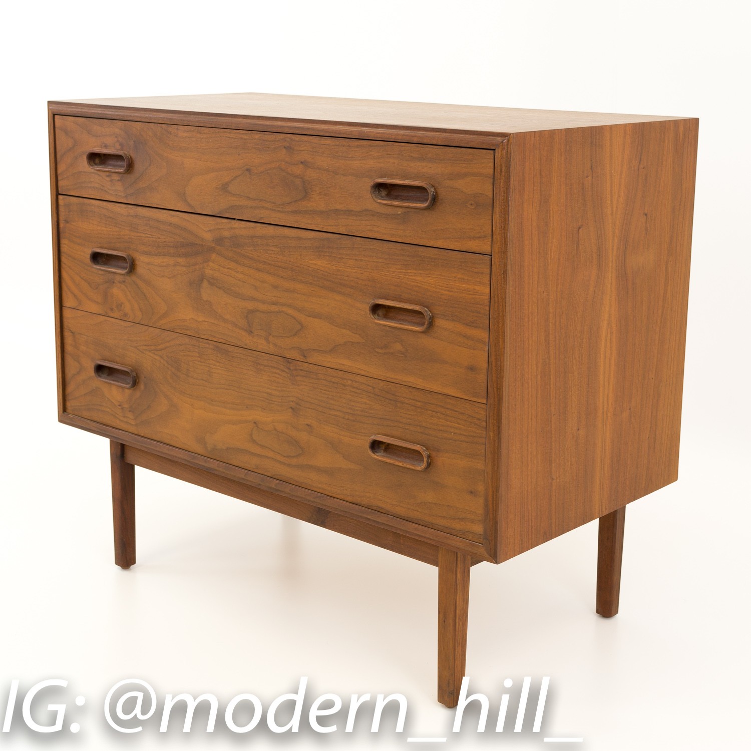 Jack Cartwright for Founders Mid Century 3 Drawer Chest