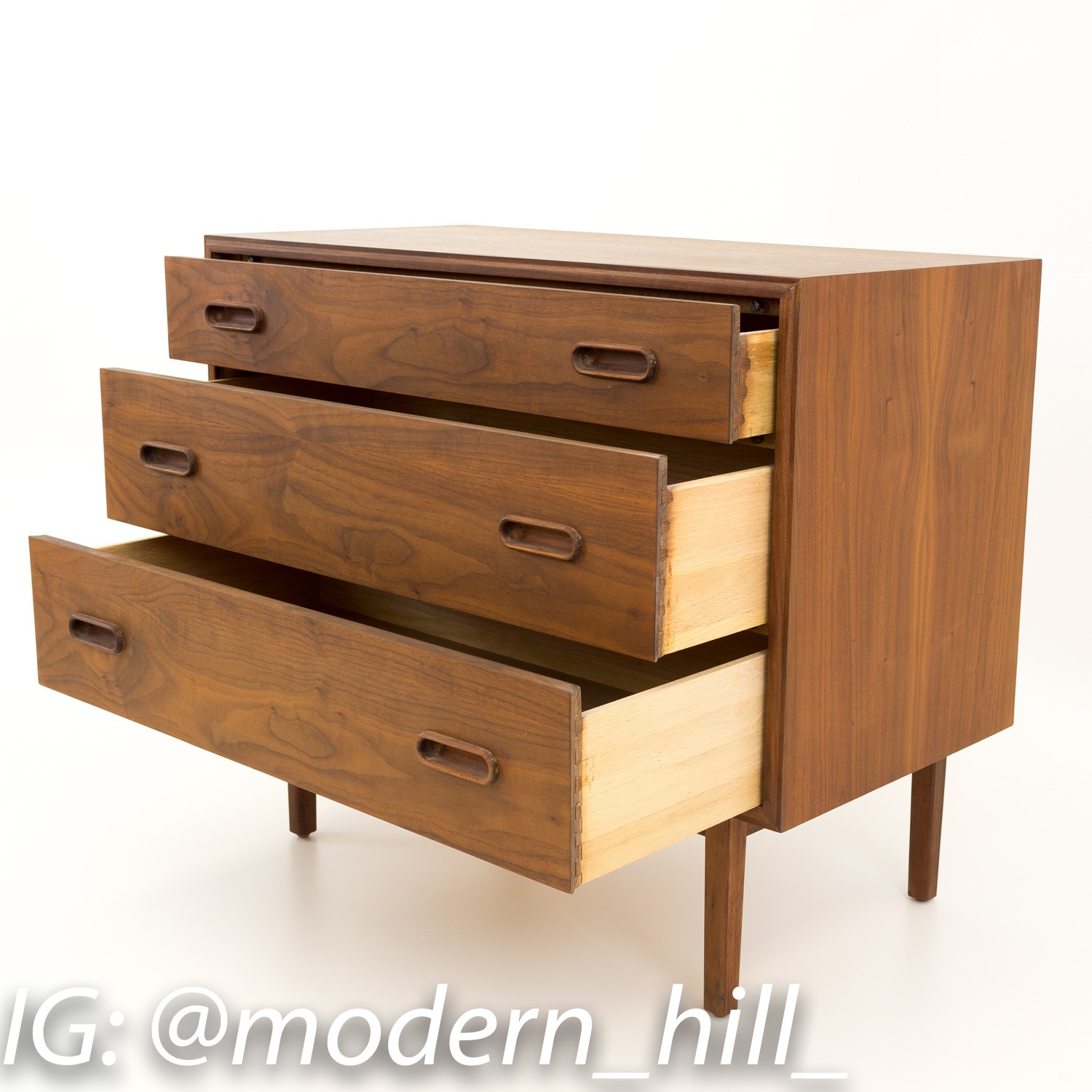 Jack Cartwright for Founders Mid Century 3 Drawer Chest