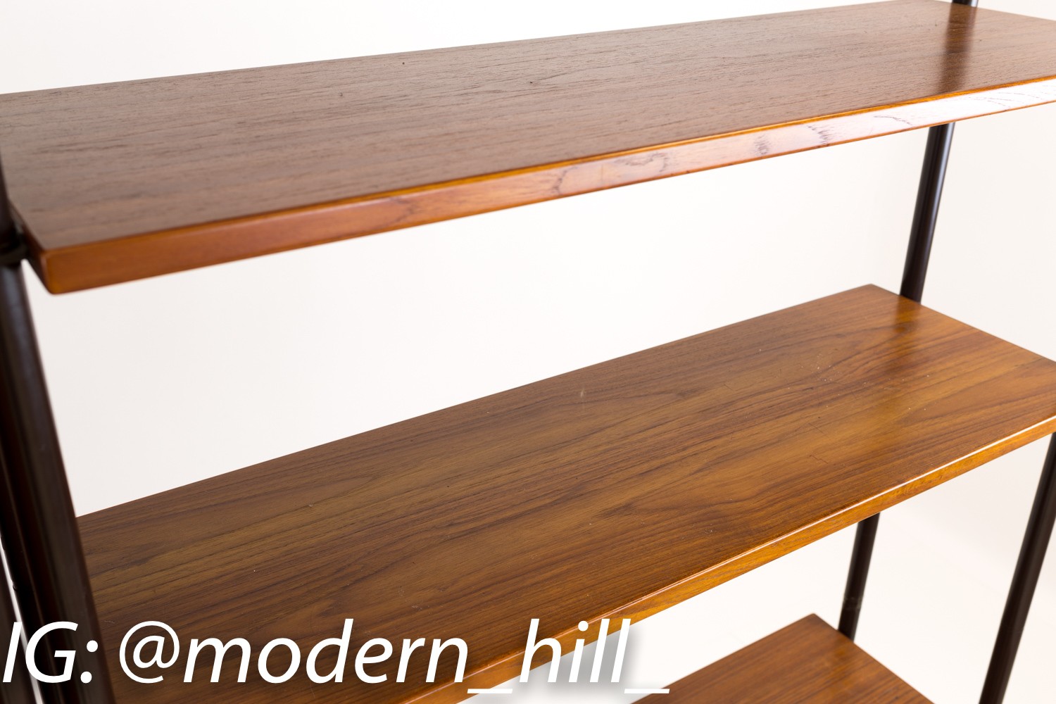 Lyby Mobler Danish Teak Mid Century Modern Freestanding Wall Unit Shelves