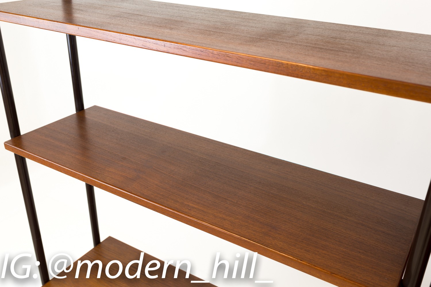 Lyby Mobler Danish Teak Mid Century Modern Freestanding Wall Unit Shelves