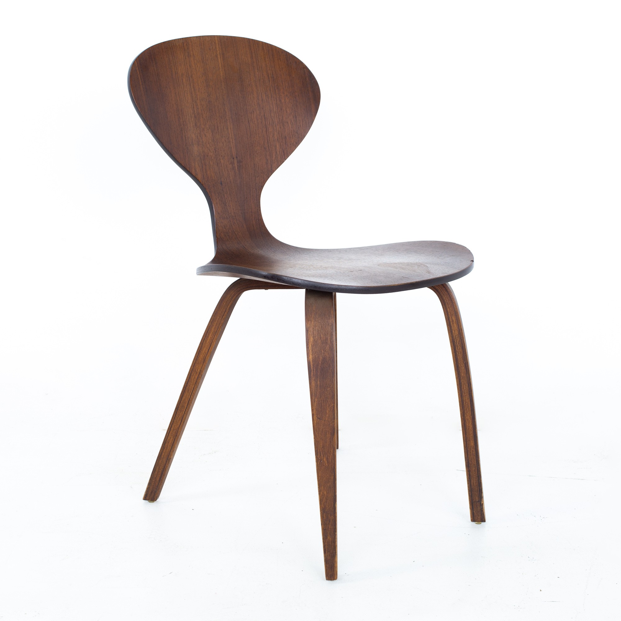 Norman Cherner Style Mid Century Bentwood Dining Side Chair