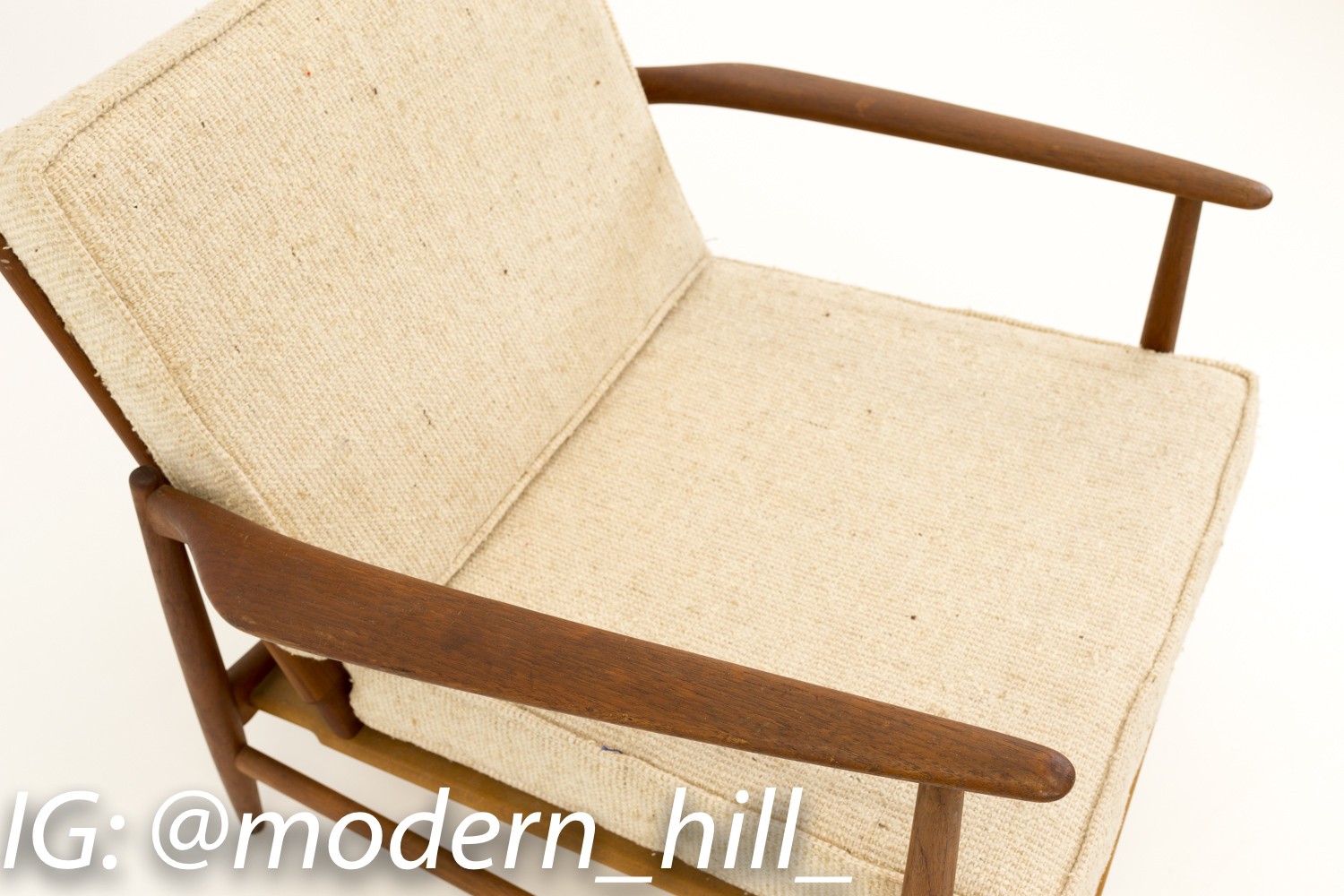 Kofod Larsen for Selig Mid Century Danish Teak Lounge Chair
