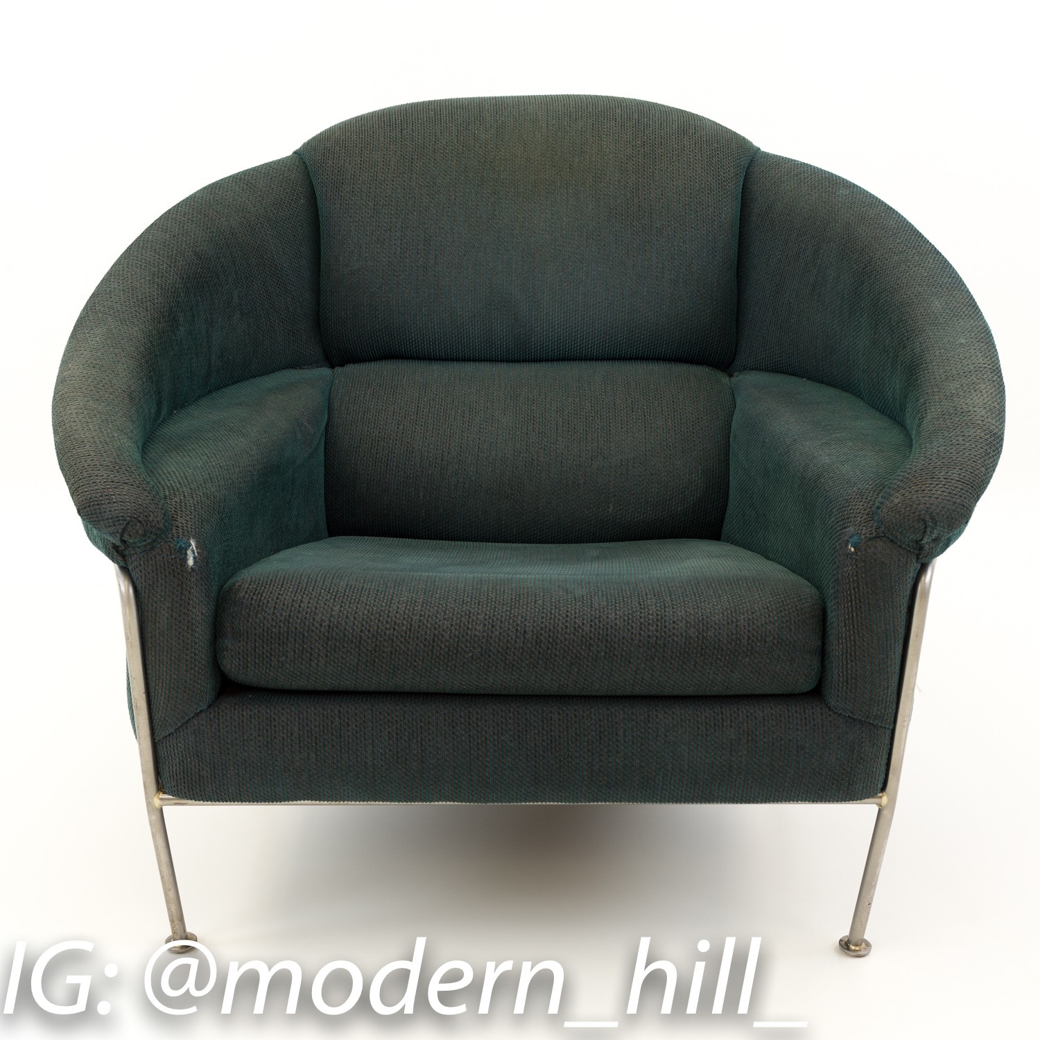 Milo Baughman for Thayer Coggin Mid Century Modern Lounge Chair and Ottoman