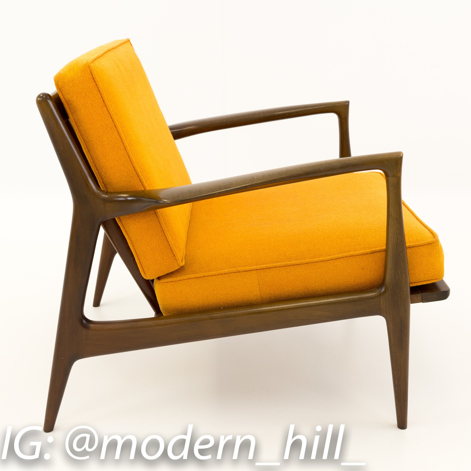 Kofod Larsen for Selig Danish Modern Lounge Chairs - Pair