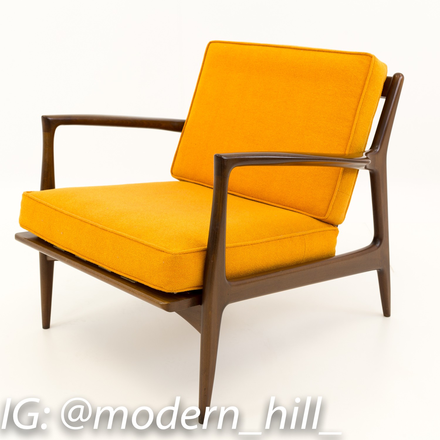 Kofod Larsen for Selig Danish Modern Lounge Chairs - Pair