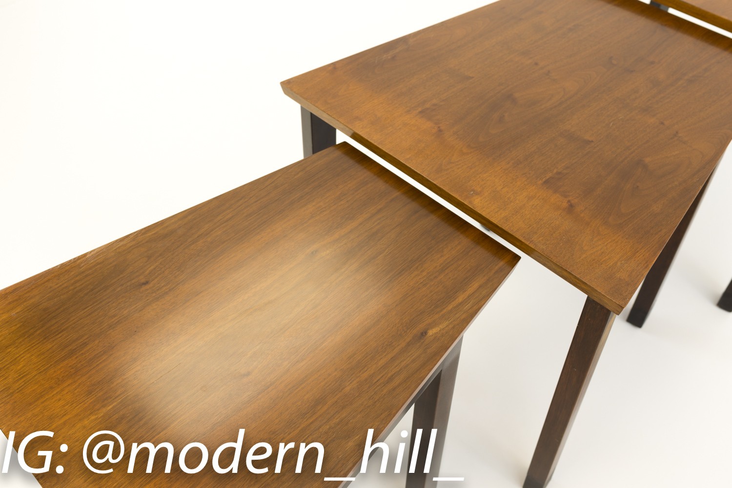 Edward Wormley for Dunbar Trapezoidal Nesting Side End Tables