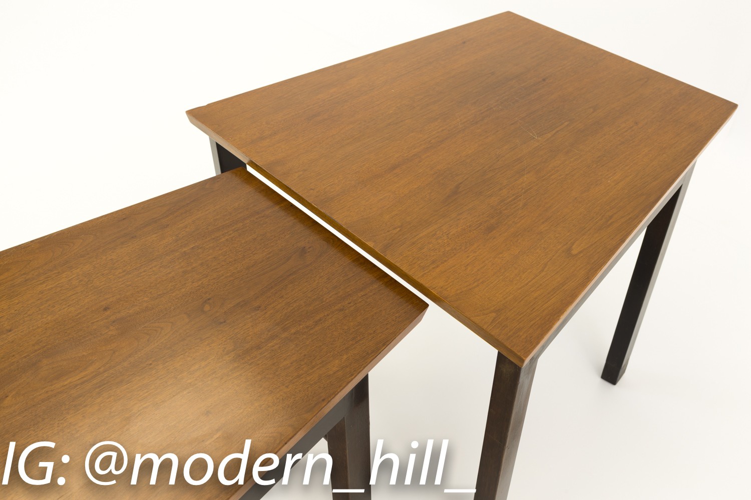 Edward Wormley for Dunbar Trapezoidal Nesting Side End Tables