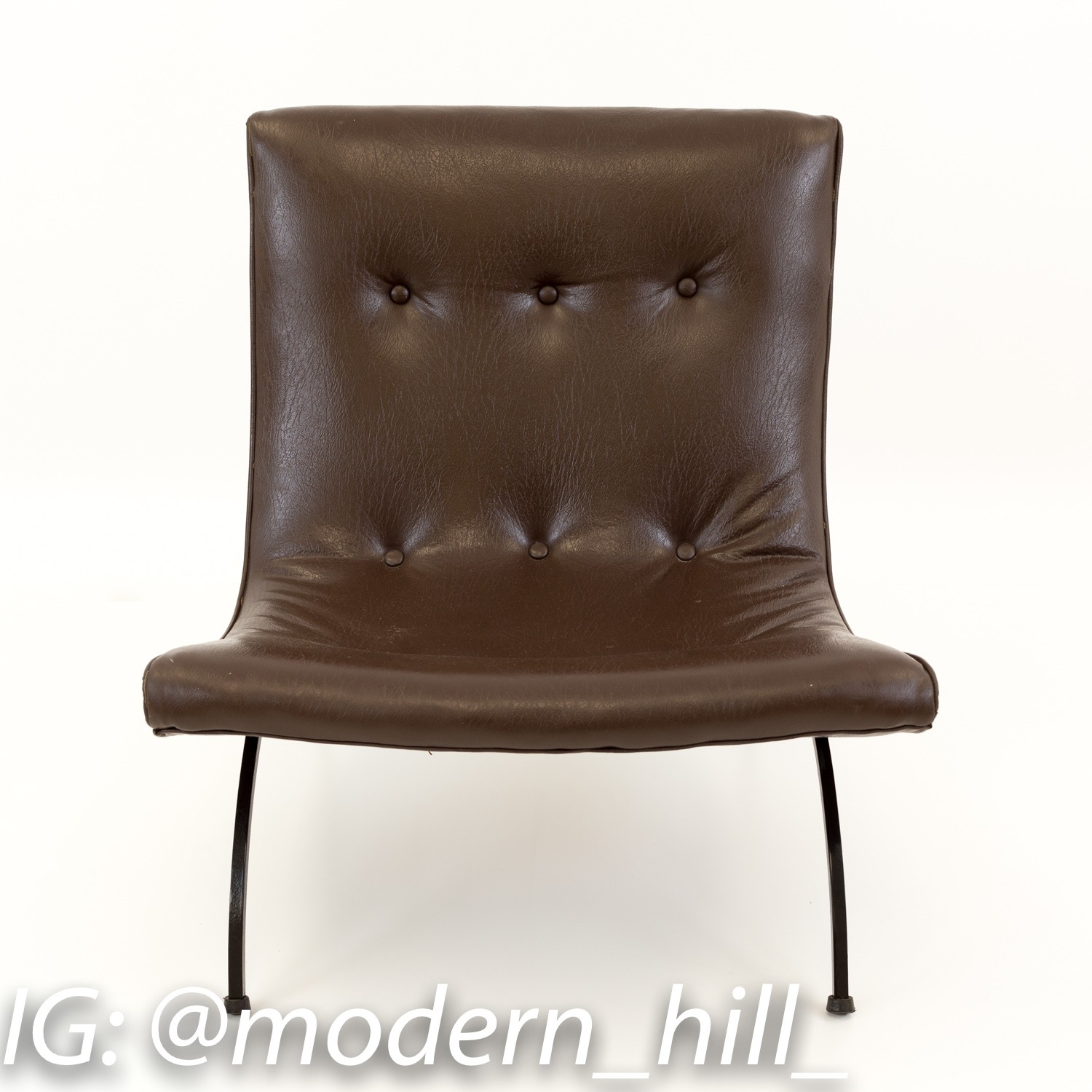 Milo Baughman Mid Century Modern Scoop Lounge Chairs