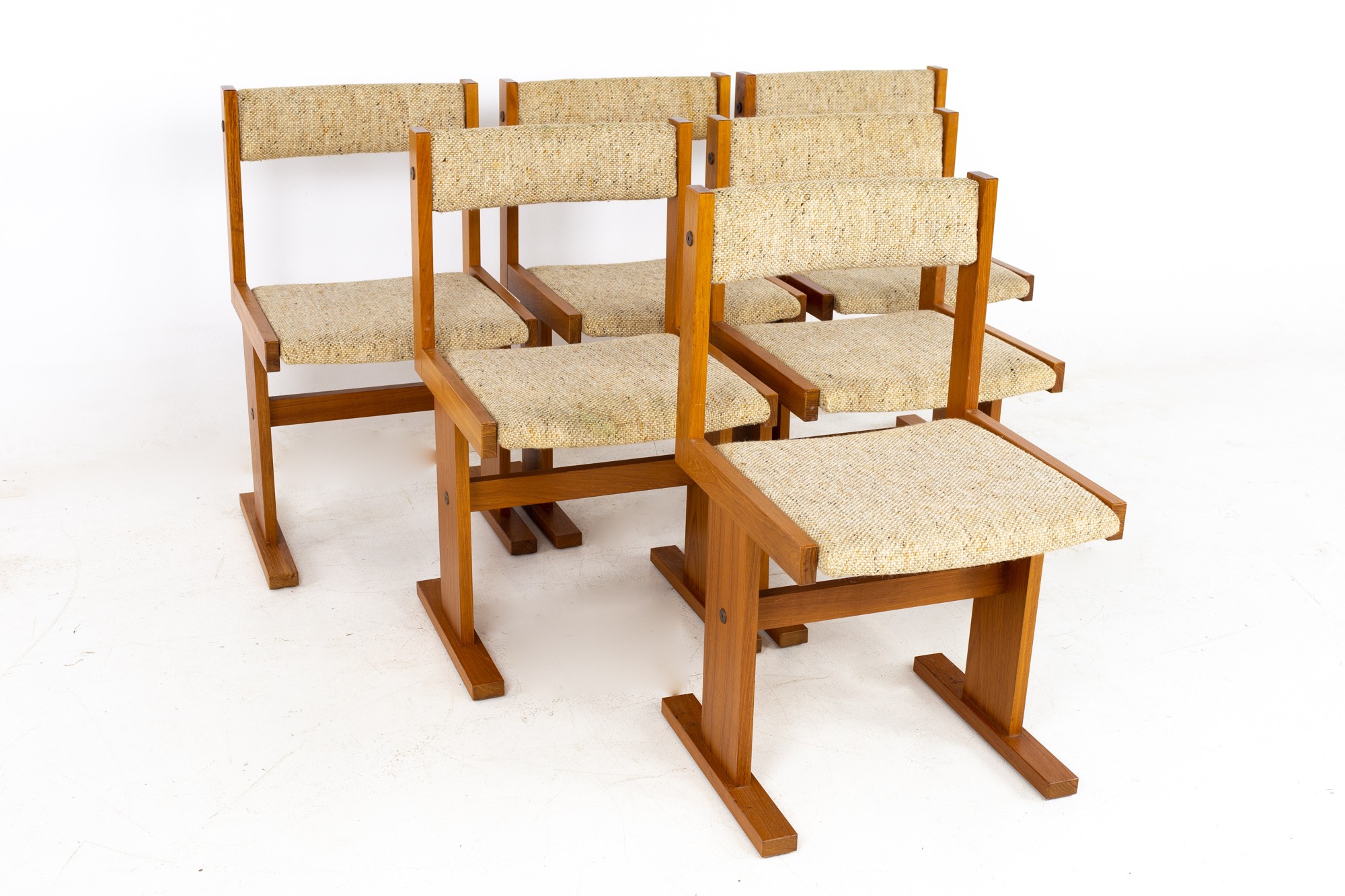 Gangsgo Mobler Mid Century Teak Dining Chairs - Set of 6