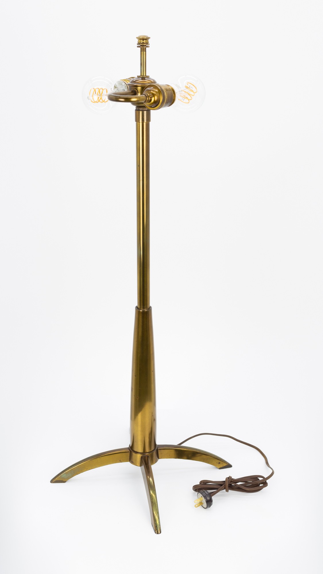 Gerald Thurston for Stiffel Mid Century Brass Rocket Table Lamp