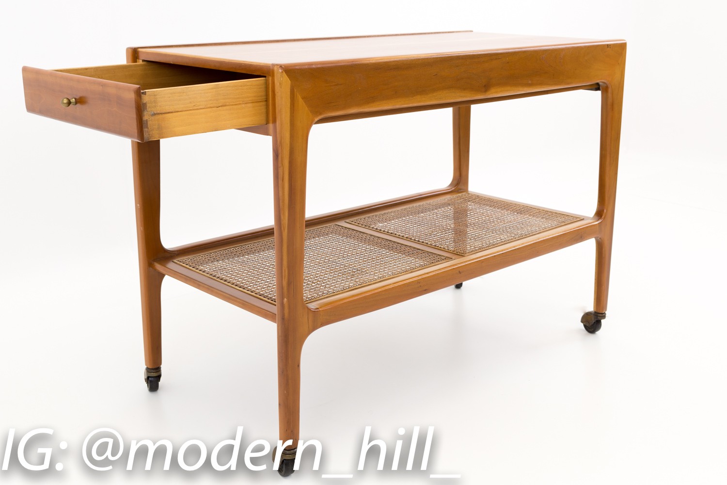 Paul Mccobb Style Mid Century Modern Bar Cart