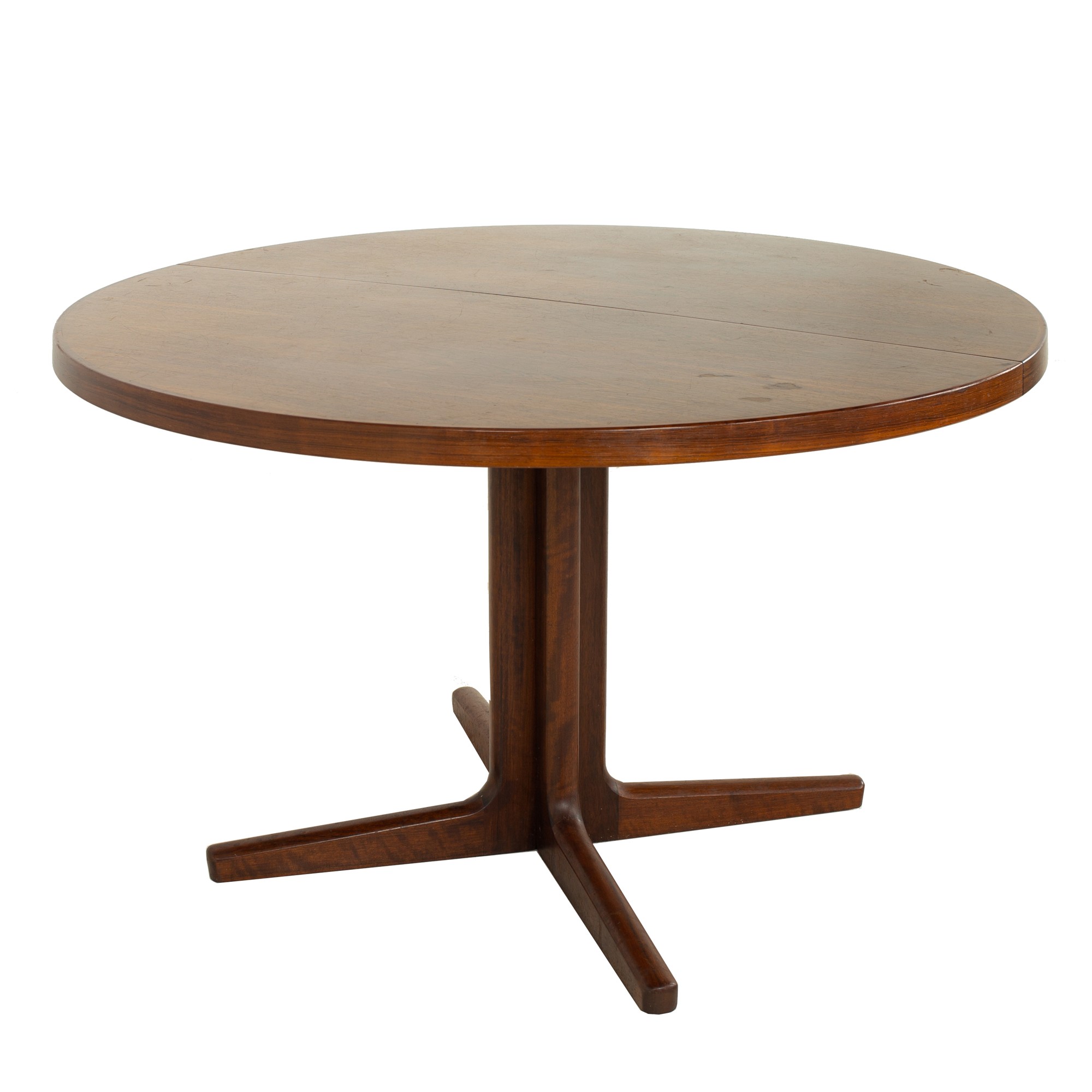 Ib Kofod Larsen for Faarup Mobelfabrik Mid Century Rosewood Dining Table with 2 Leaves