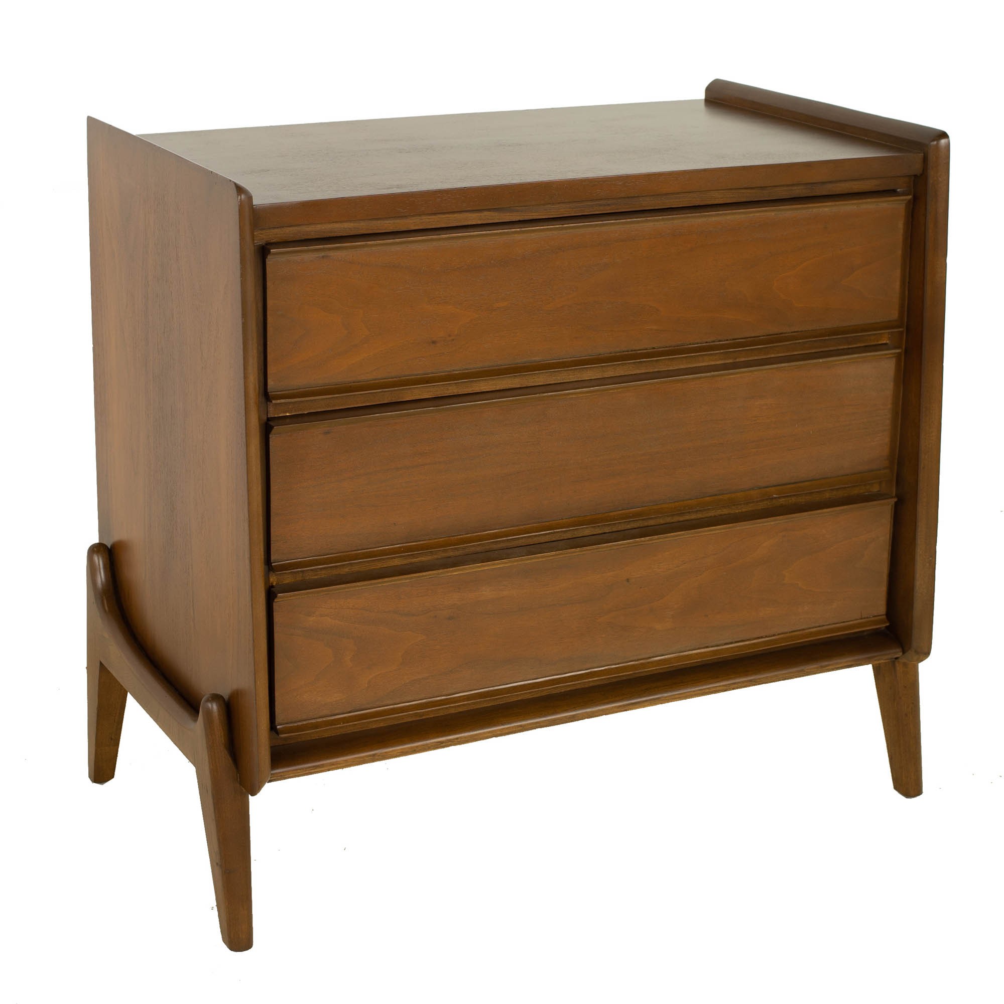 United Furniture Mid Century 3 Drawer Dresser Chest