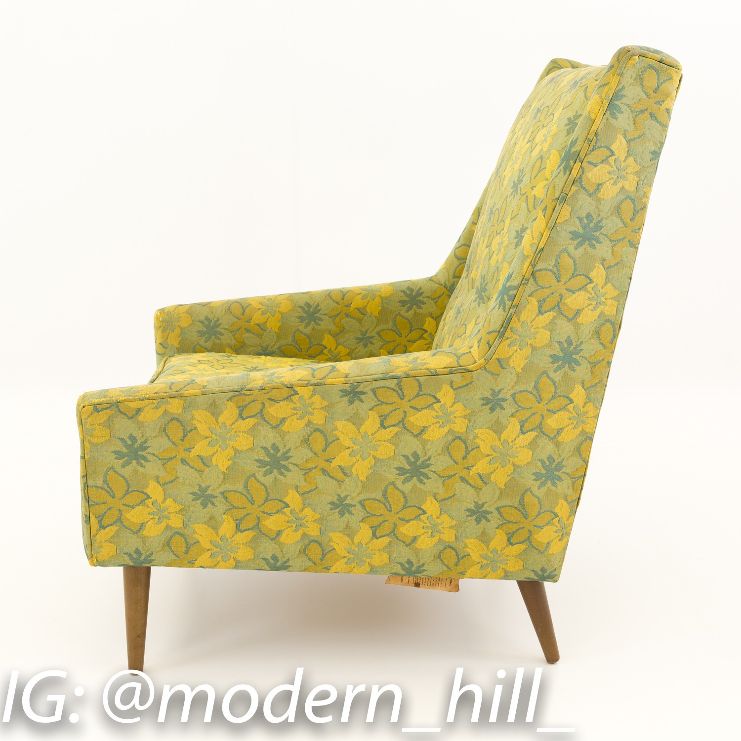 Edward Wormley Style Mid Century Lounge Chair