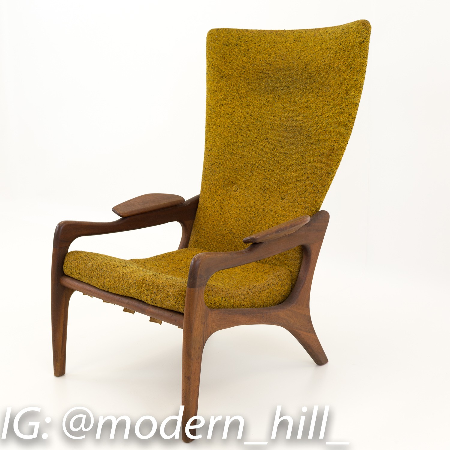 Adrian Pearsall for Craft & Associates Highback Wing Lounge Chair