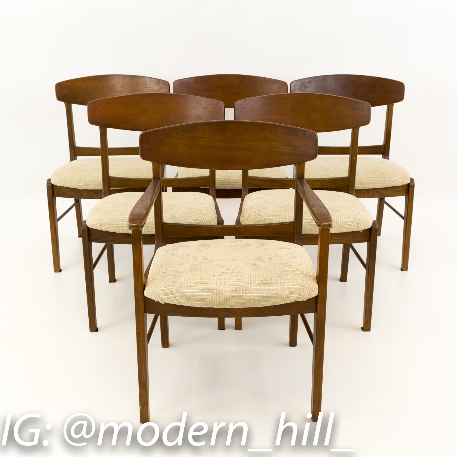 Stanley Mid Century Dining Chairs - Set of 6